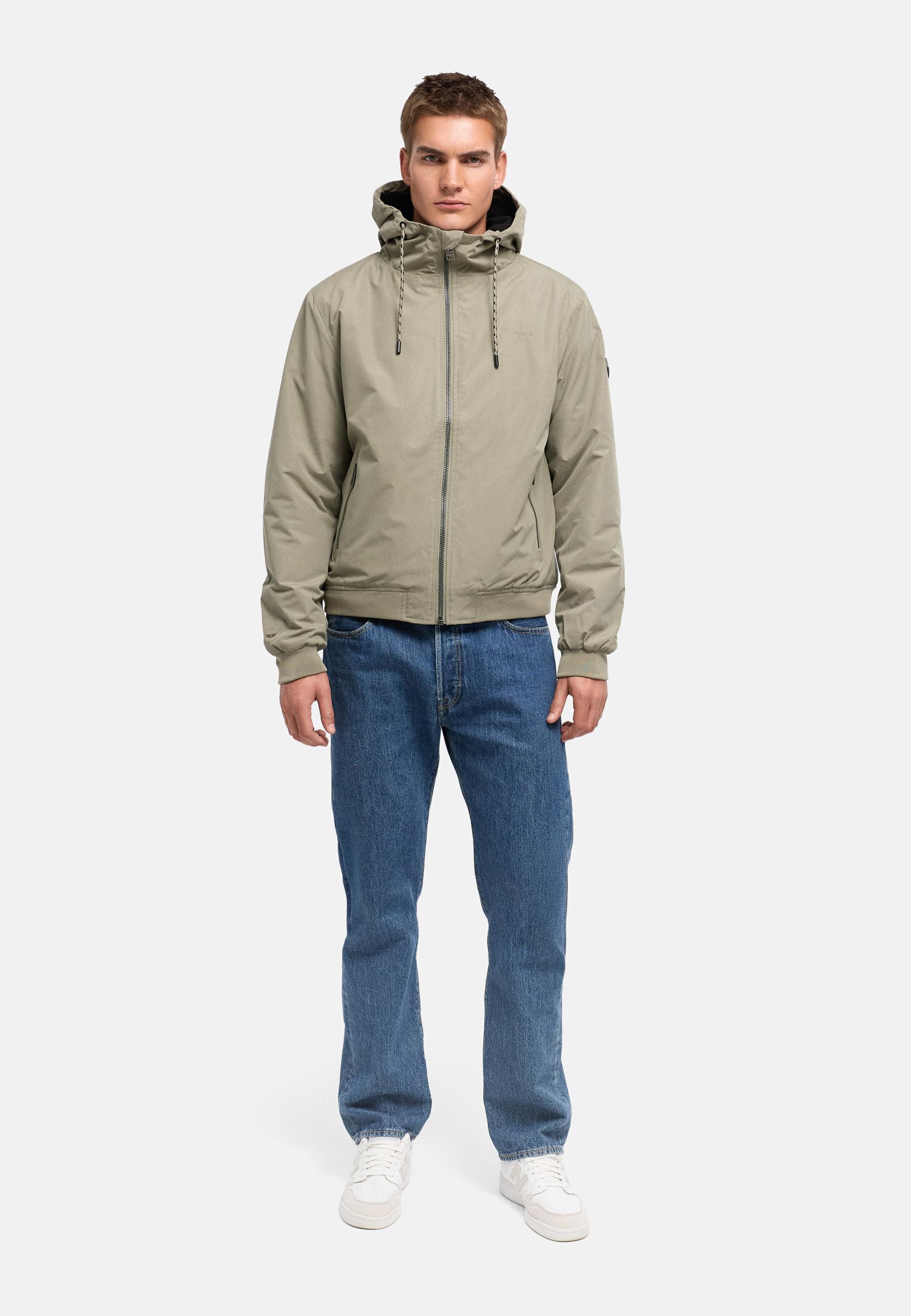 Leichte mit Fleece gefütterte Jacke "Daxaar XX" Stone Grey