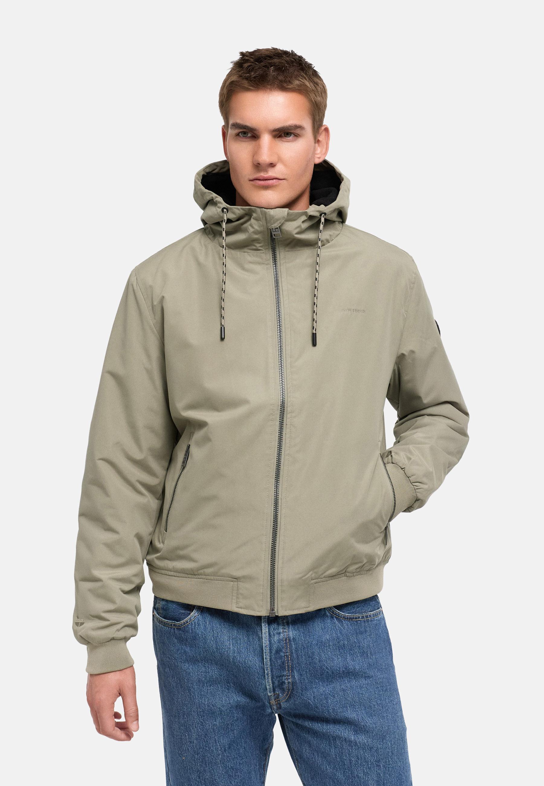Leichte mit Fleece gefütterte Jacke "Daxaar XX" Stone Grey