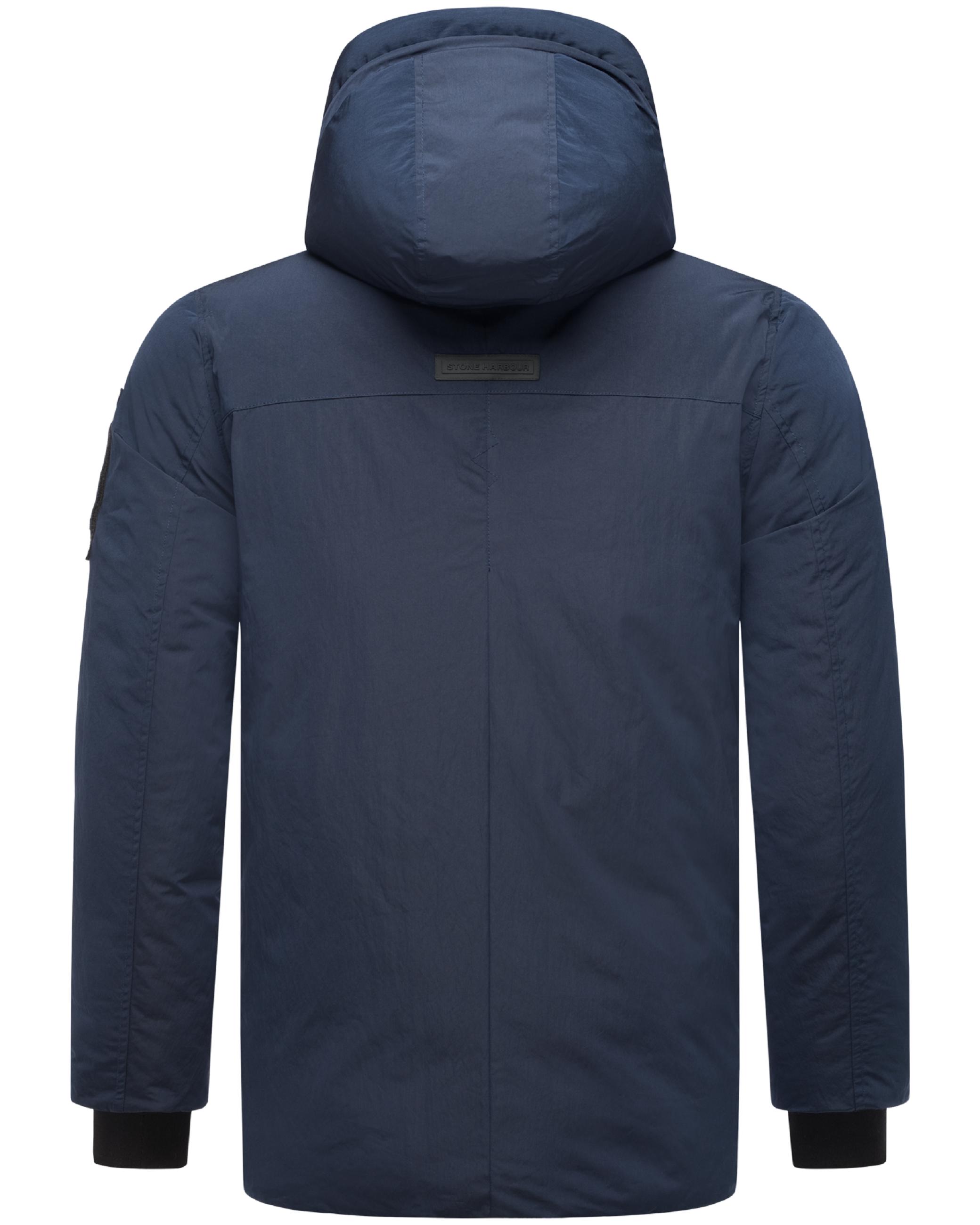 Wasserdichte Winterjacke mit magnetischer Abdeckleiste "Edriik XX" Navy