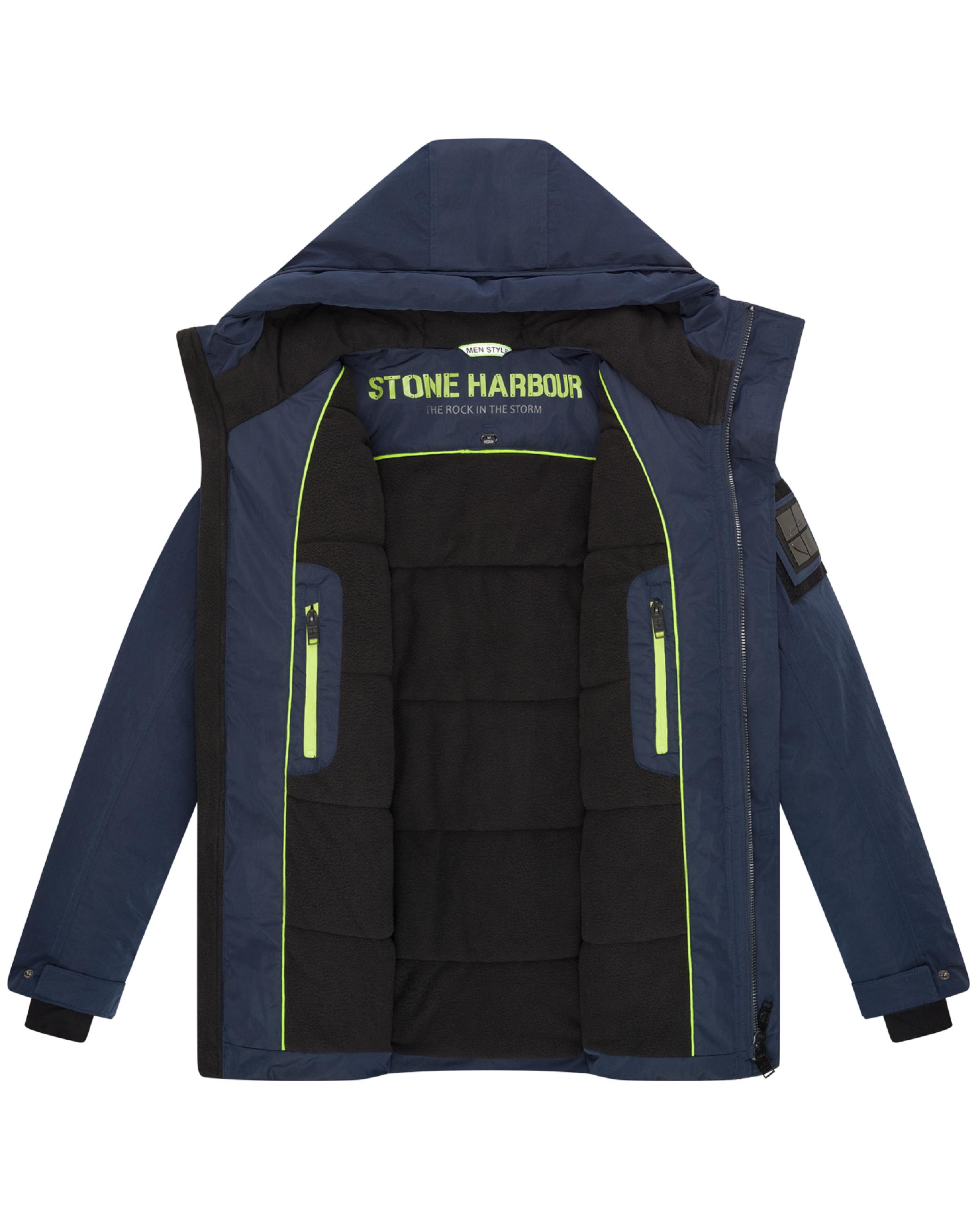 Wasserdichte Winterjacke mit magnetischer Abdeckleiste "Edriik XX" Navy