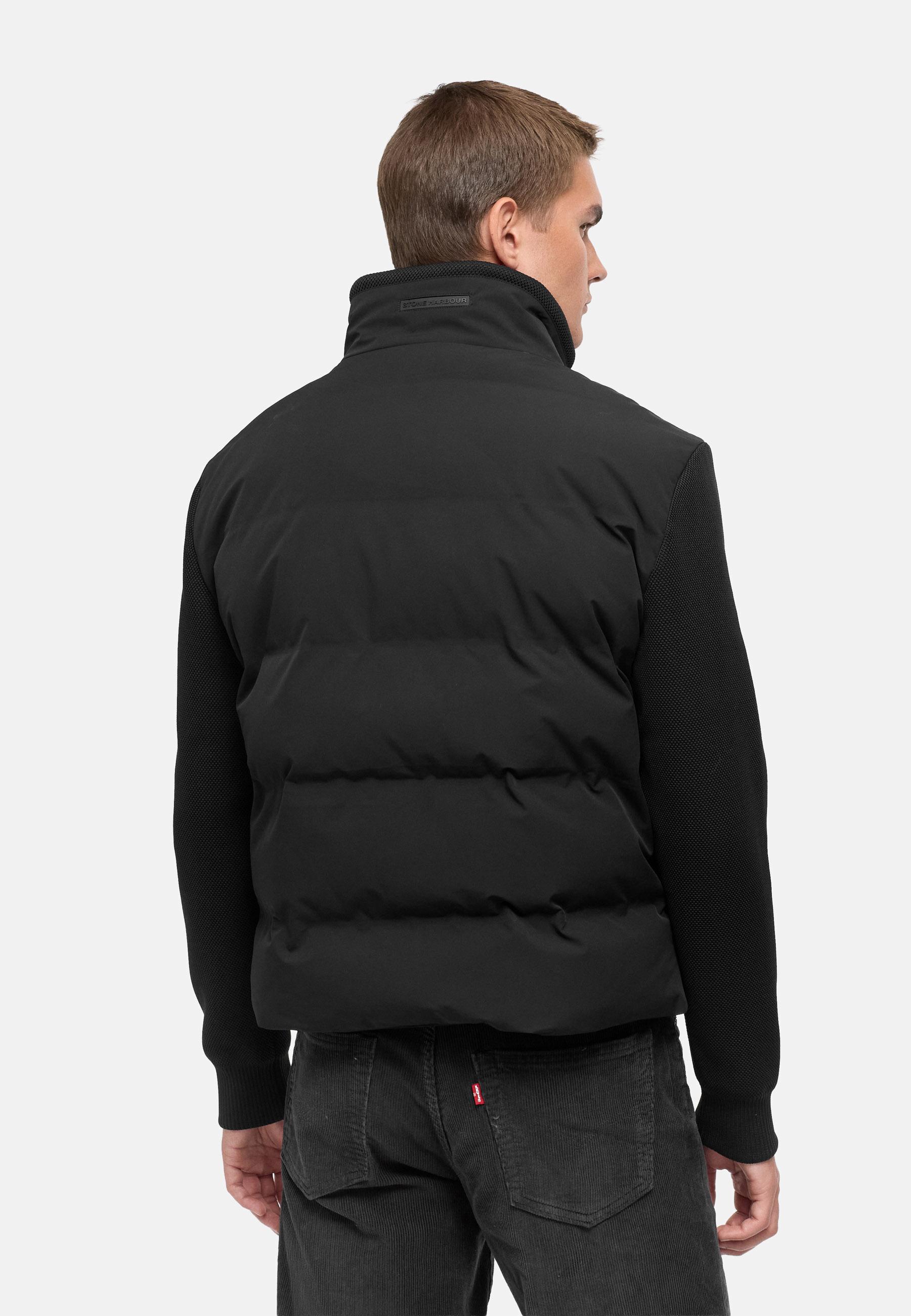 Warme Jacke mit Strickärmel "Eeron XX" Black