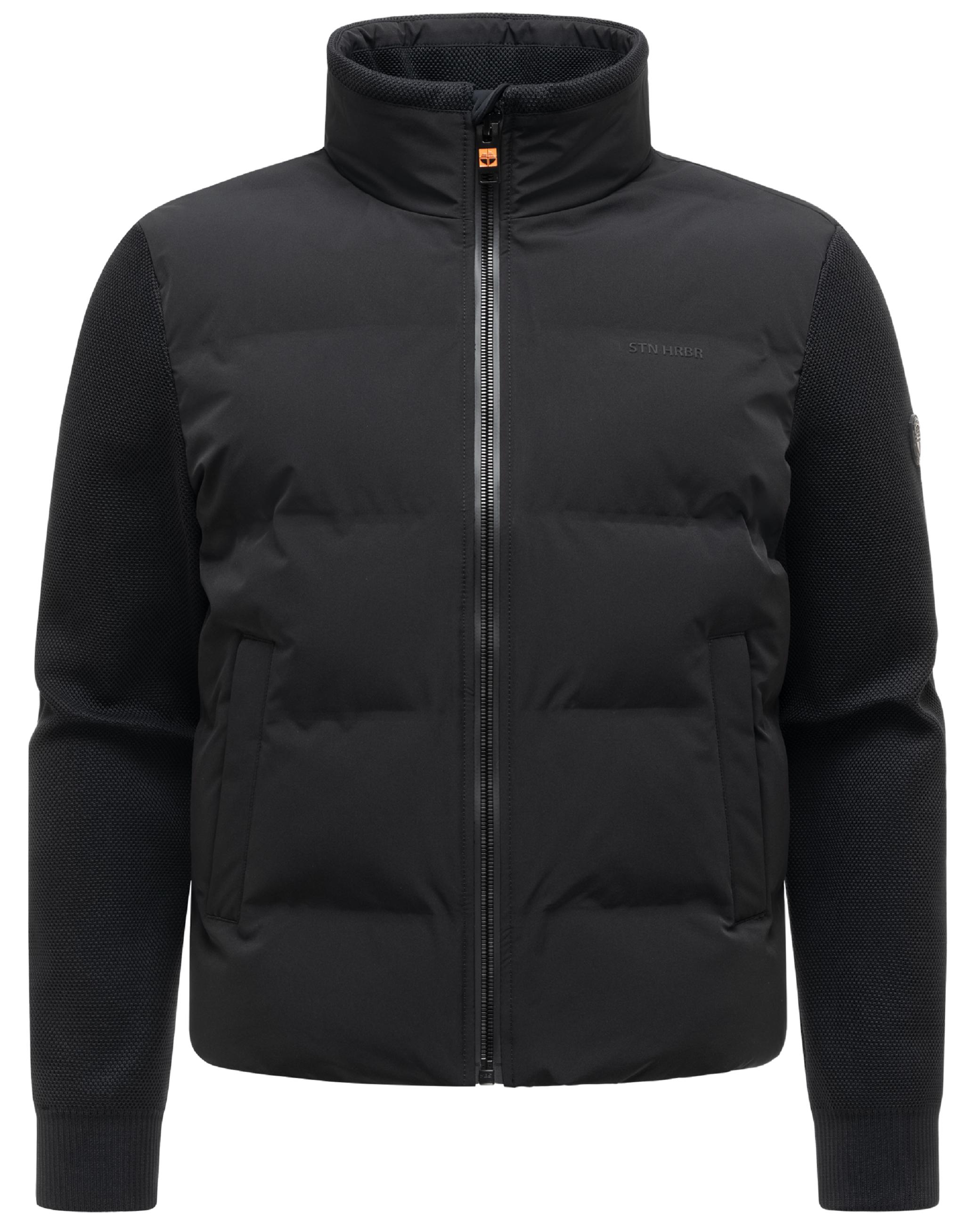 Warme Jacke mit Strickärmel "Eeron XX" Black
