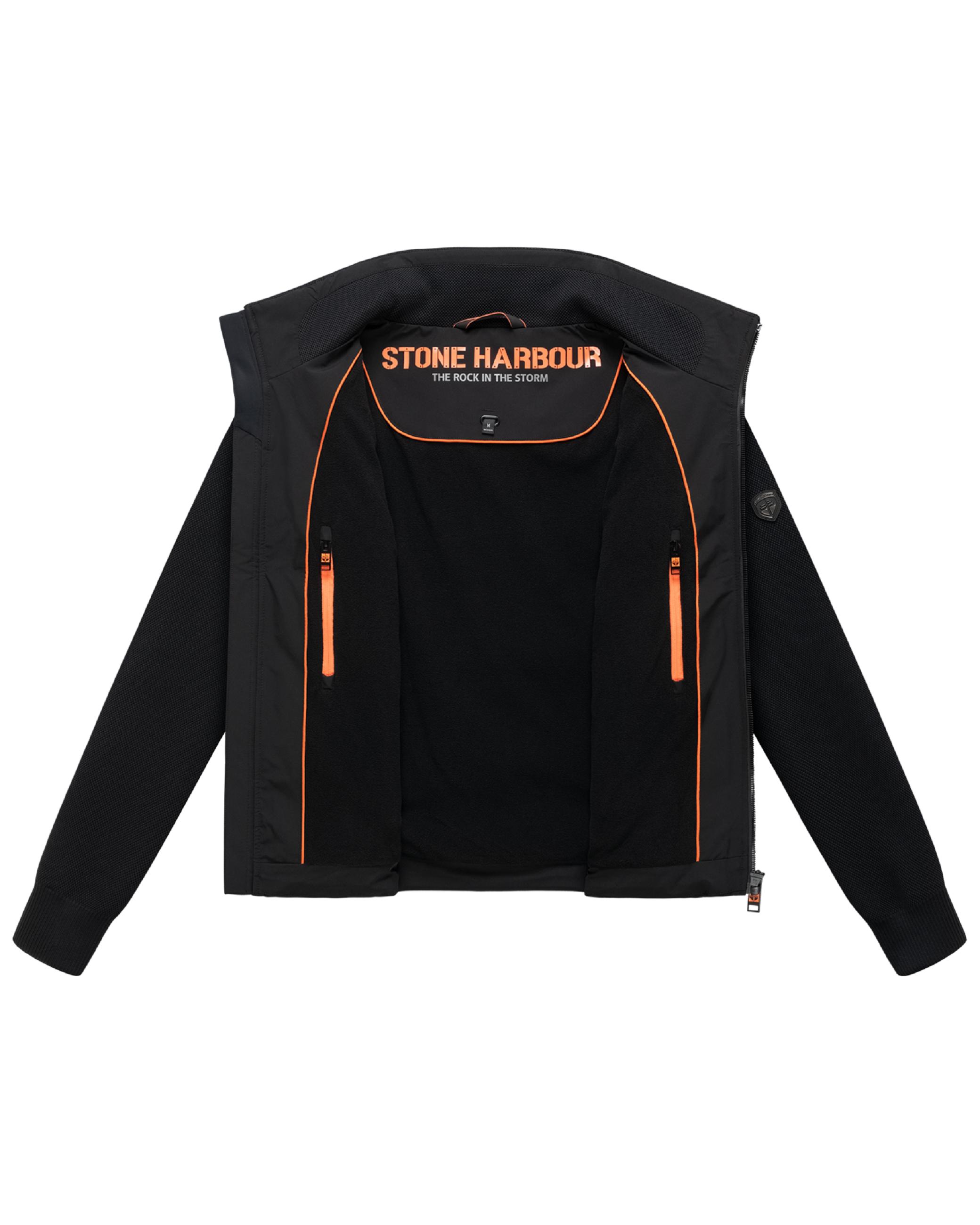 Warme Jacke mit Strickärmel "Eeron XX" Black