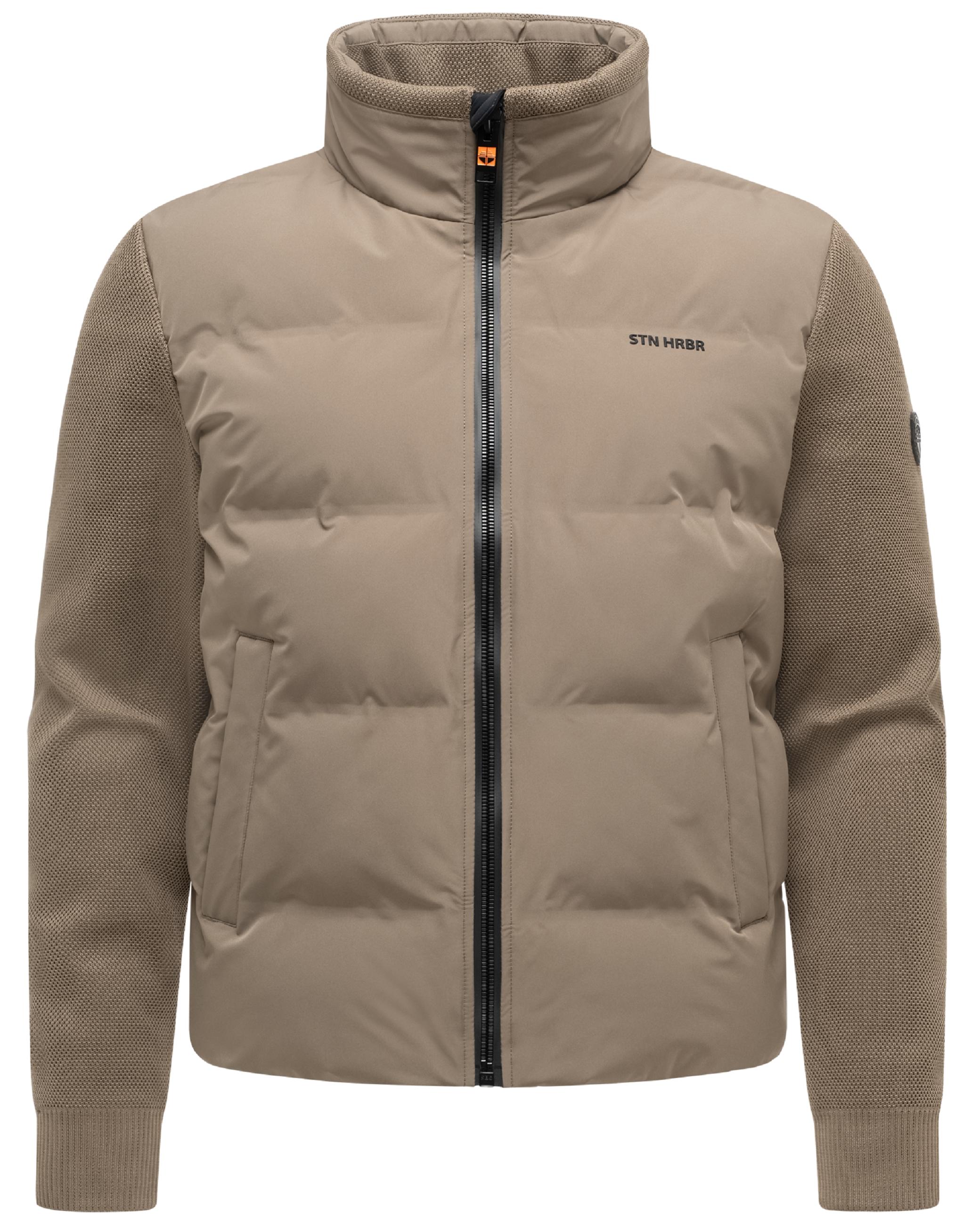 Warme Jacke mit Strickärmel "Eeron XX" Dark Taupe