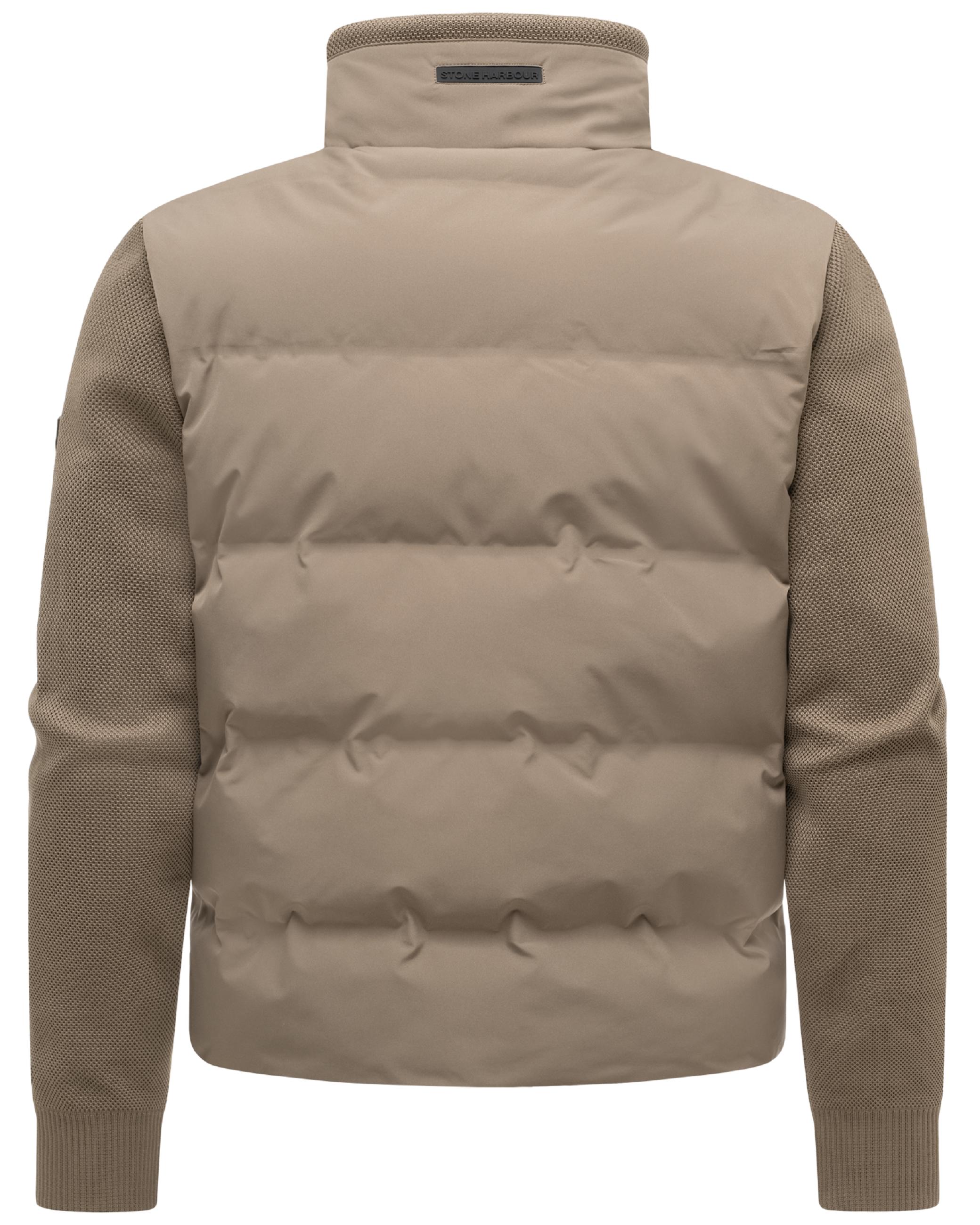 Warme Jacke mit Strickärmel "Eeron XX" Dark Taupe