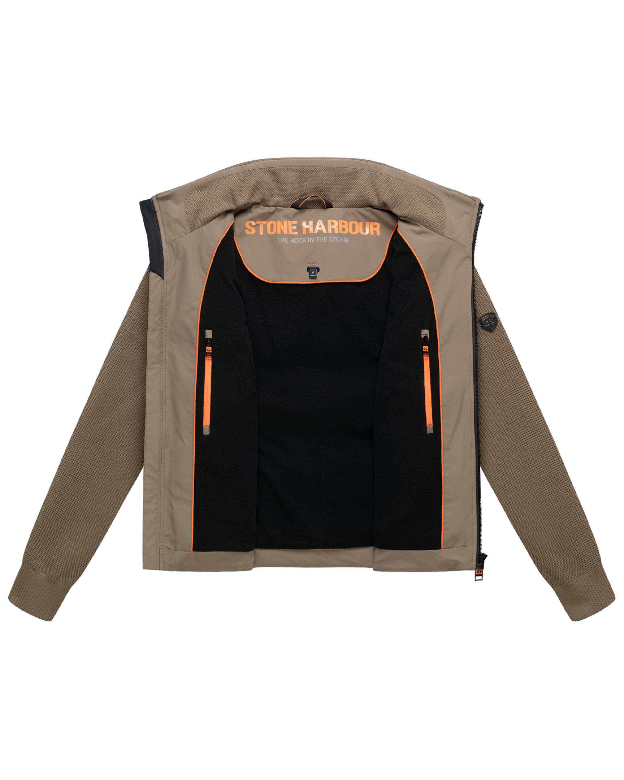 Warme Jacke mit Strickärmel "Eeron XX" Dark Taupe