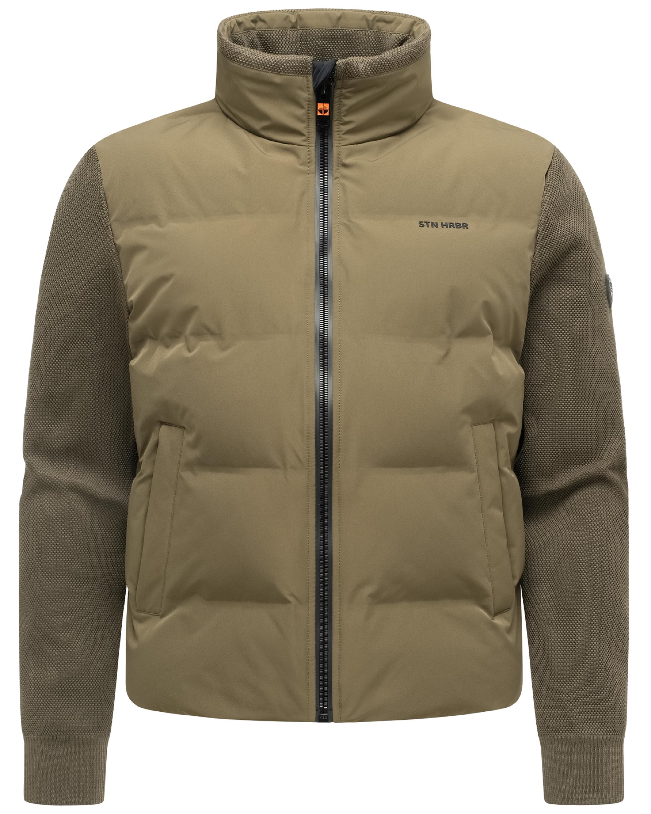 Warme Jacke mit Strickärmel "Eeron XX" Khaki