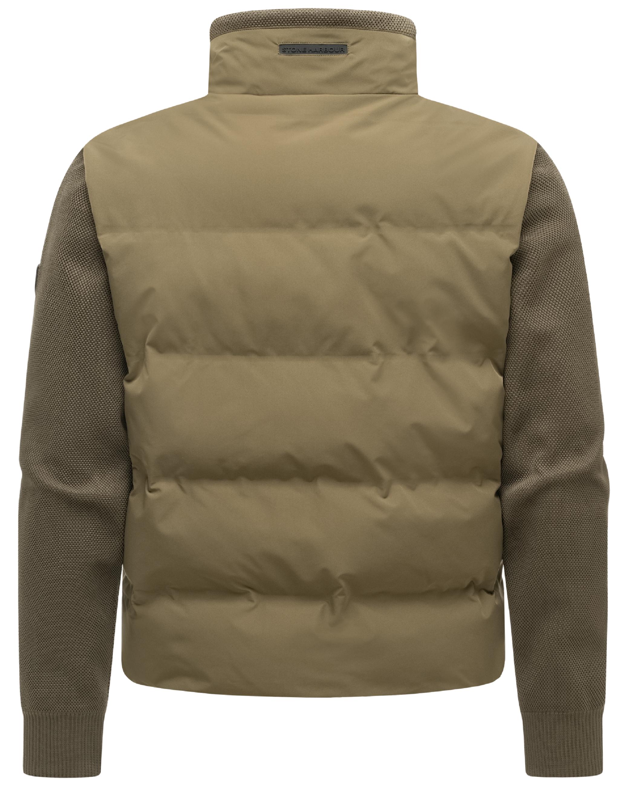 Warme Jacke mit Strickärmel "Eeron XX" Khaki