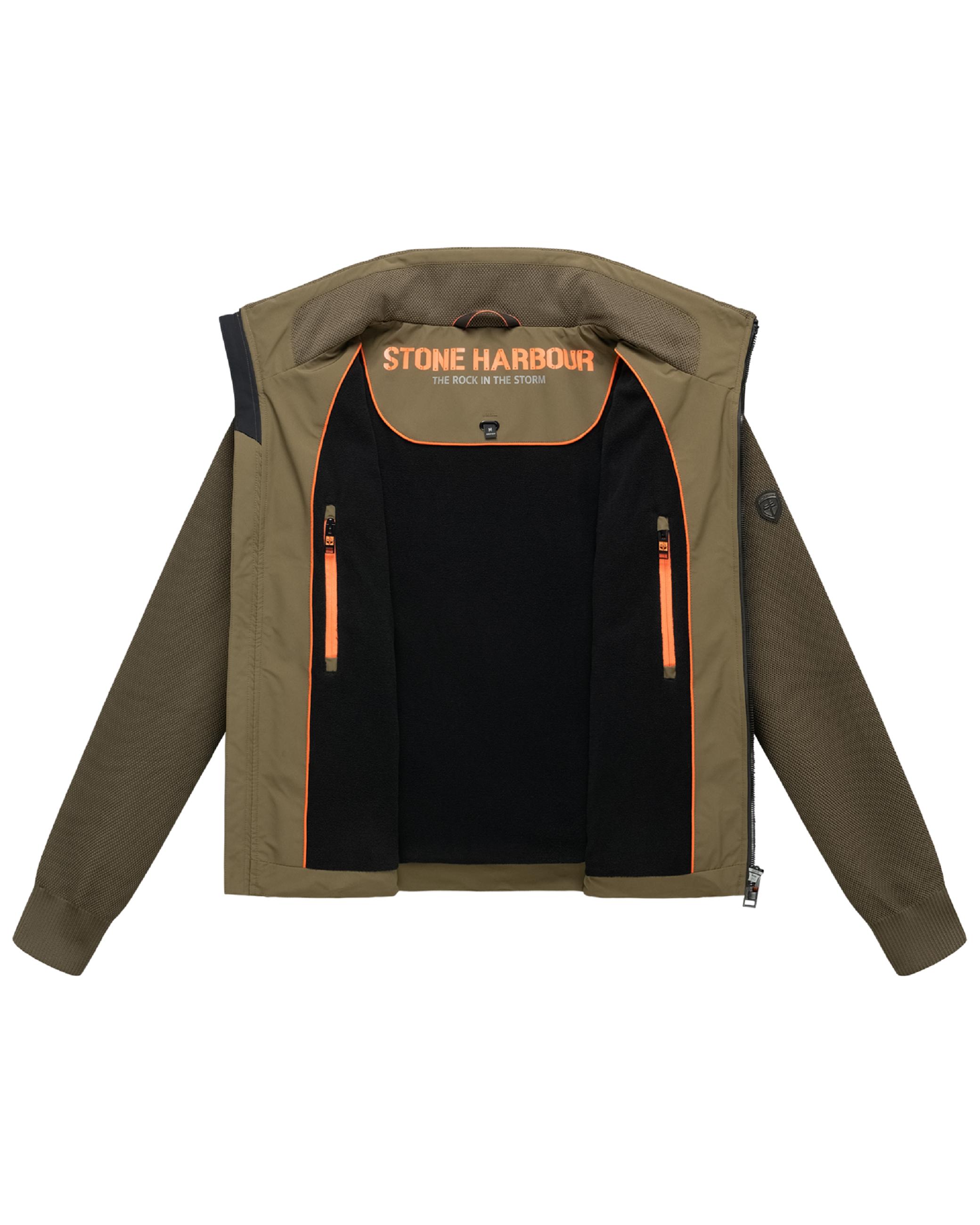 Warme Jacke mit Strickärmel "Eeron XX" Khaki