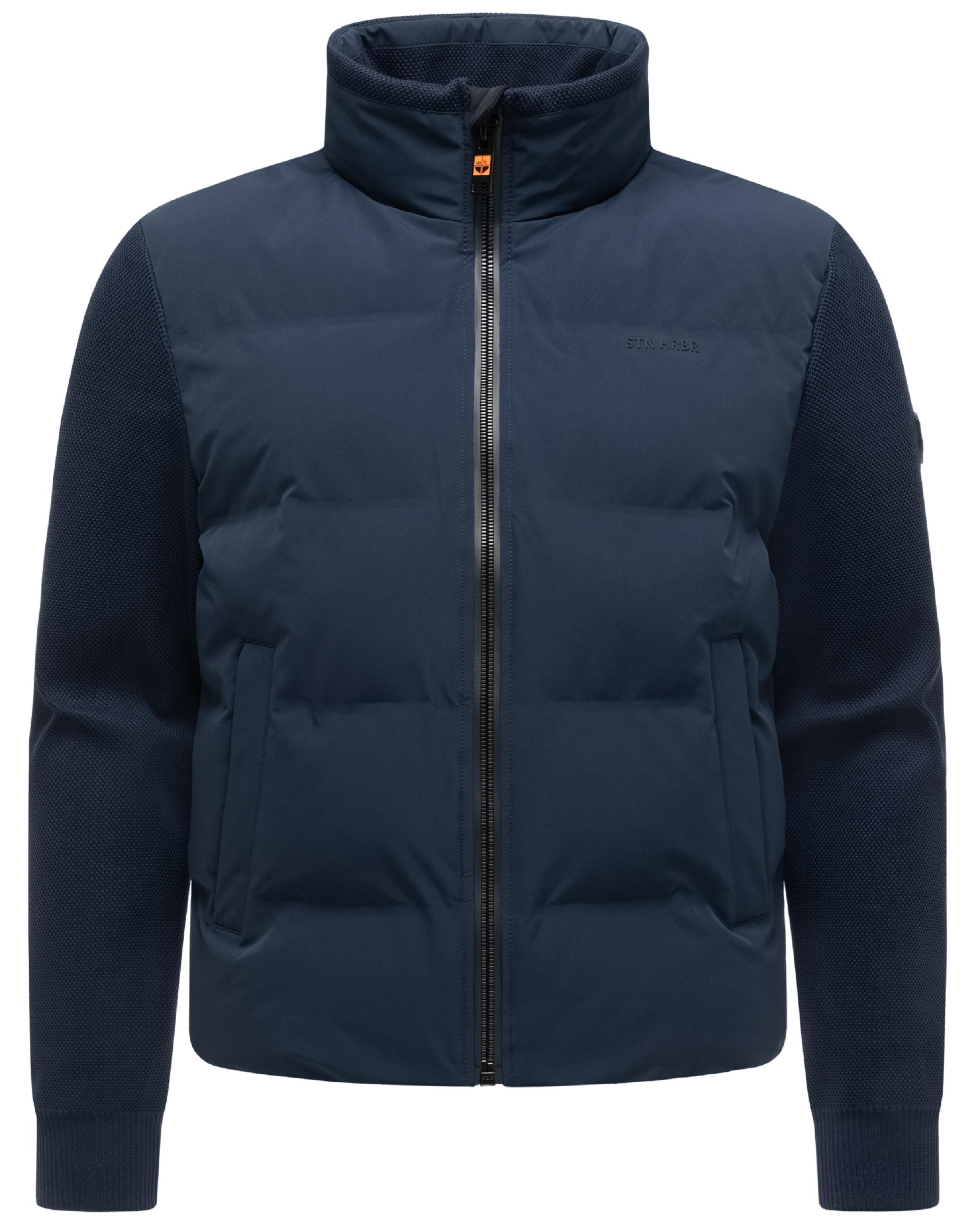 Warme Jacke mit Strickärmel "Eeron XX" Navy