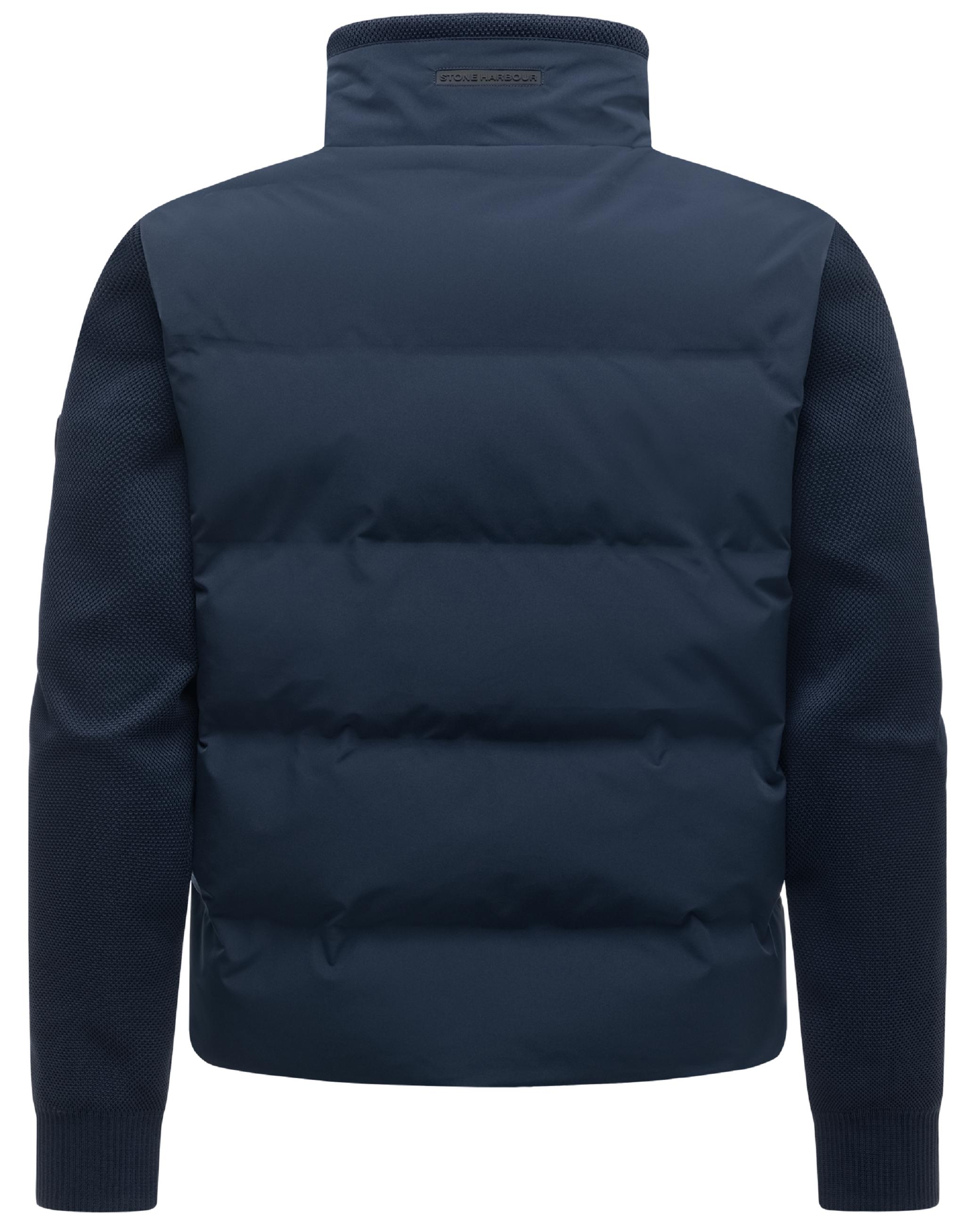 Warme Jacke mit Strickärmel "Eeron XX" Navy
