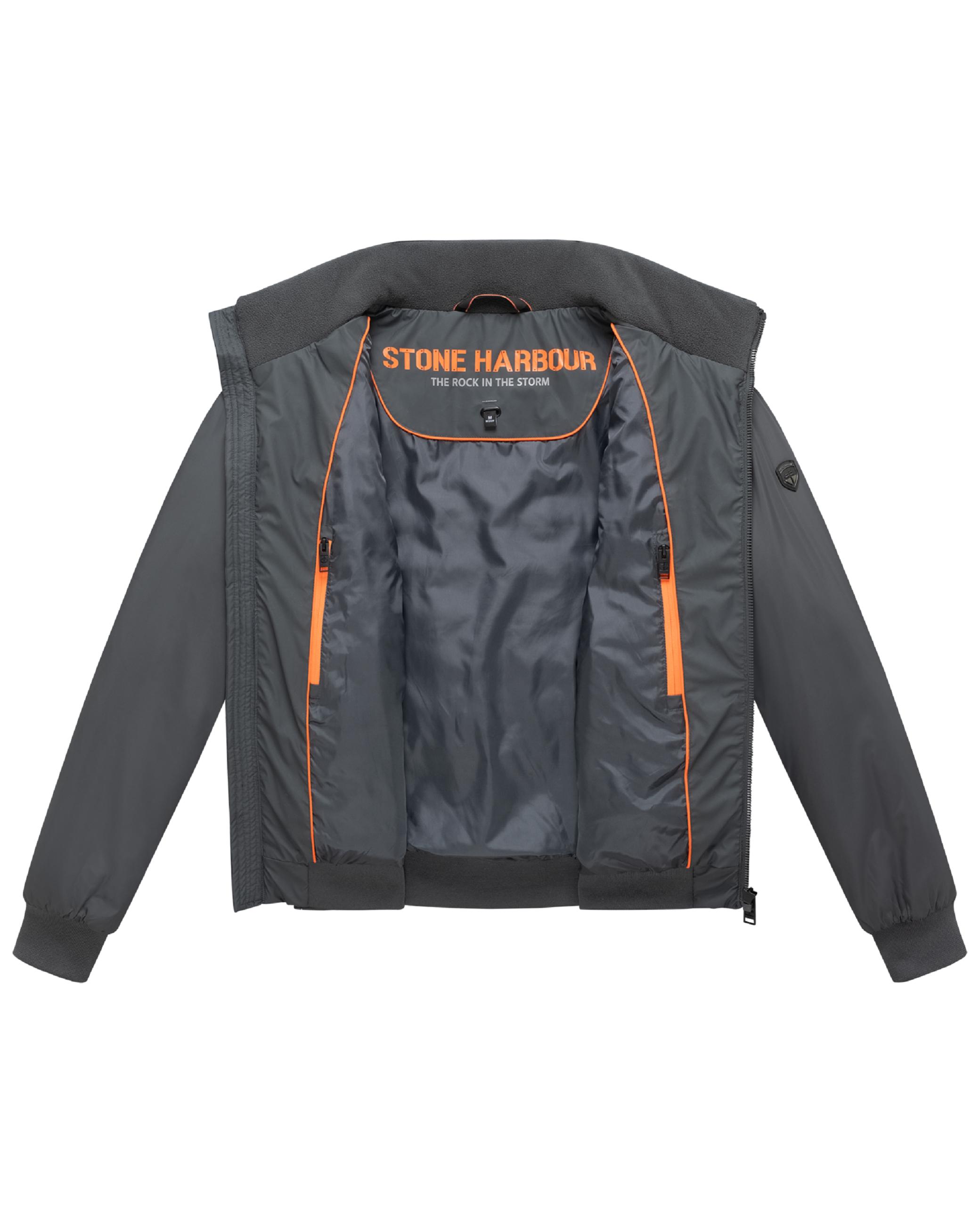 Warme Steppjacke mit hochschließenden Kragen "Eliaam XX" Anthracite