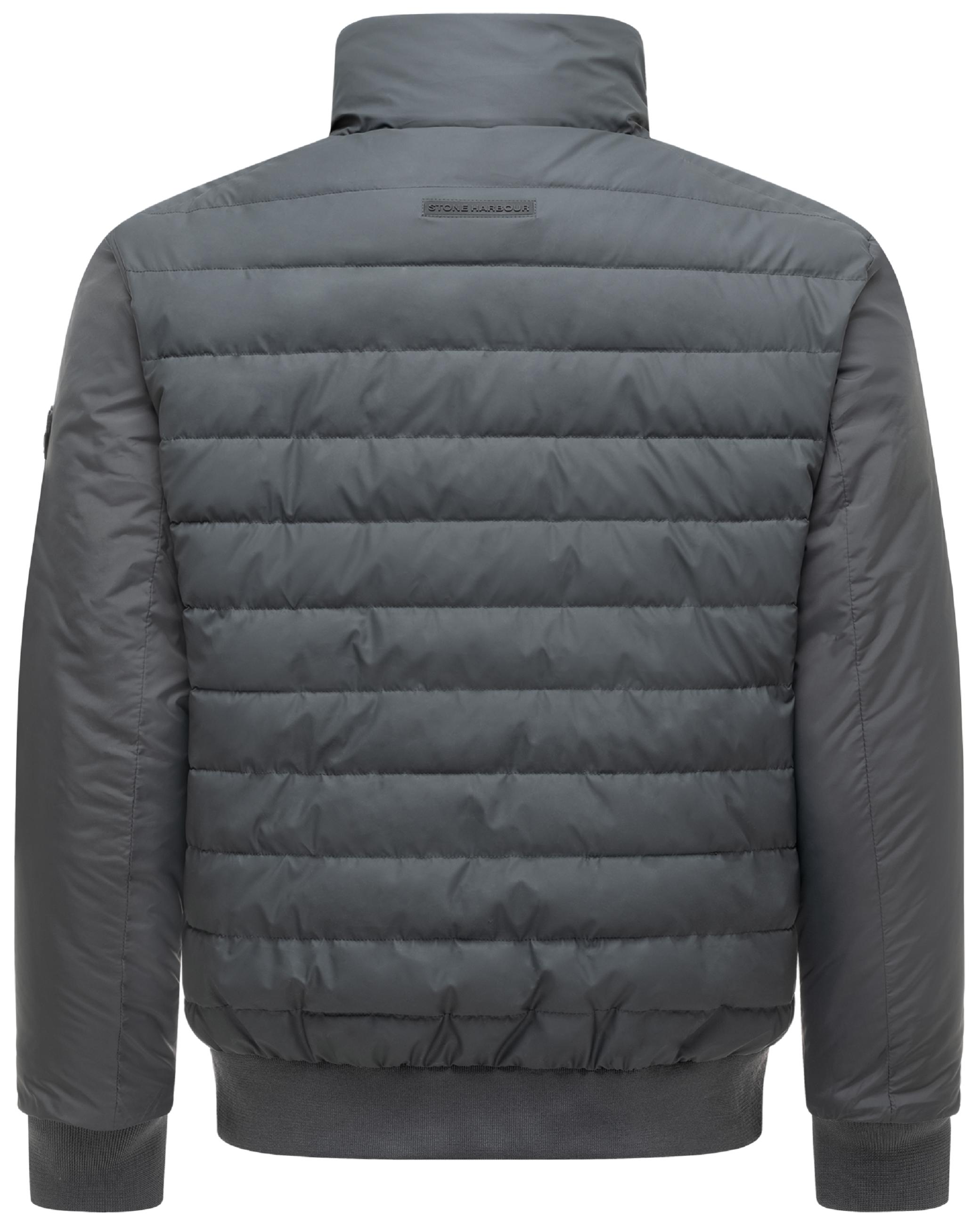 Warme Steppjacke mit hochschließenden Kragen "Eliaam XX" Anthracite