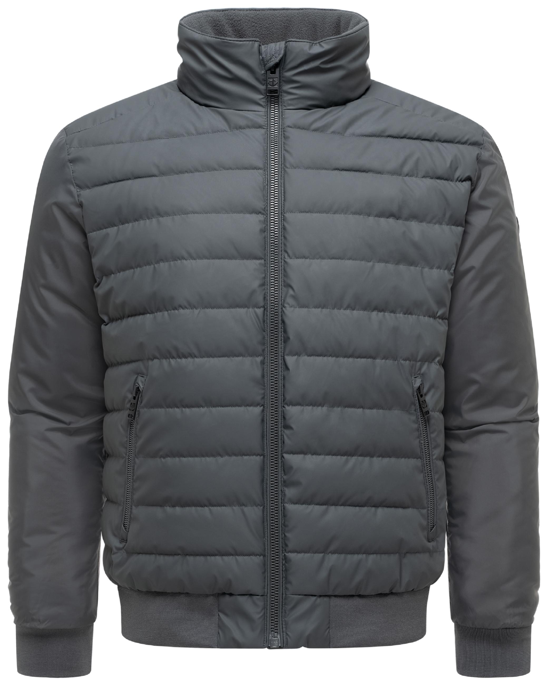 Warme Steppjacke mit hochschließenden Kragen "Eliaam XX" Anthracite