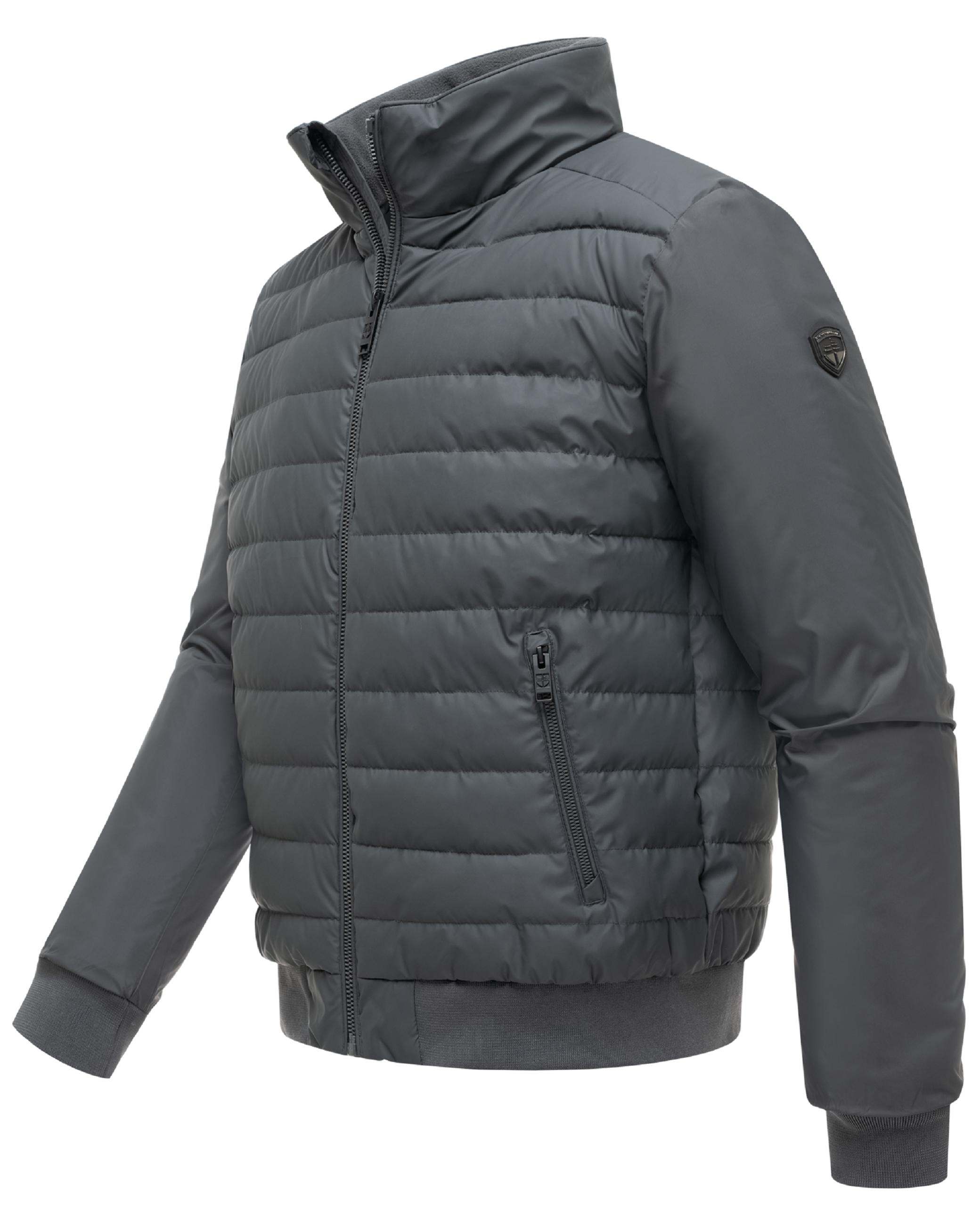 Warme Steppjacke mit hochschließenden Kragen "Eliaam XX" Anthracite