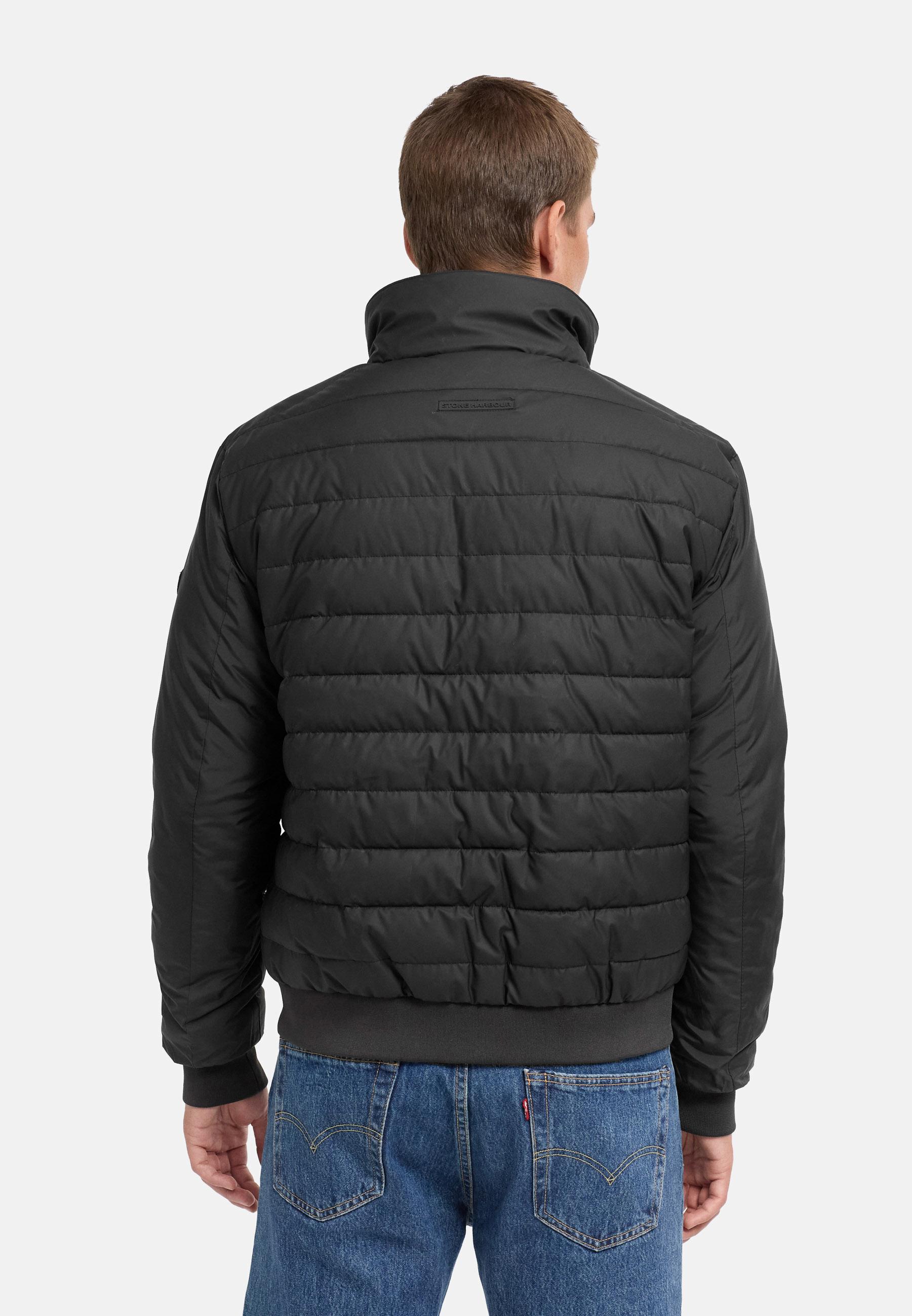 Warme Steppjacke mit hochschließenden Kragen "Eliaam XX" Black