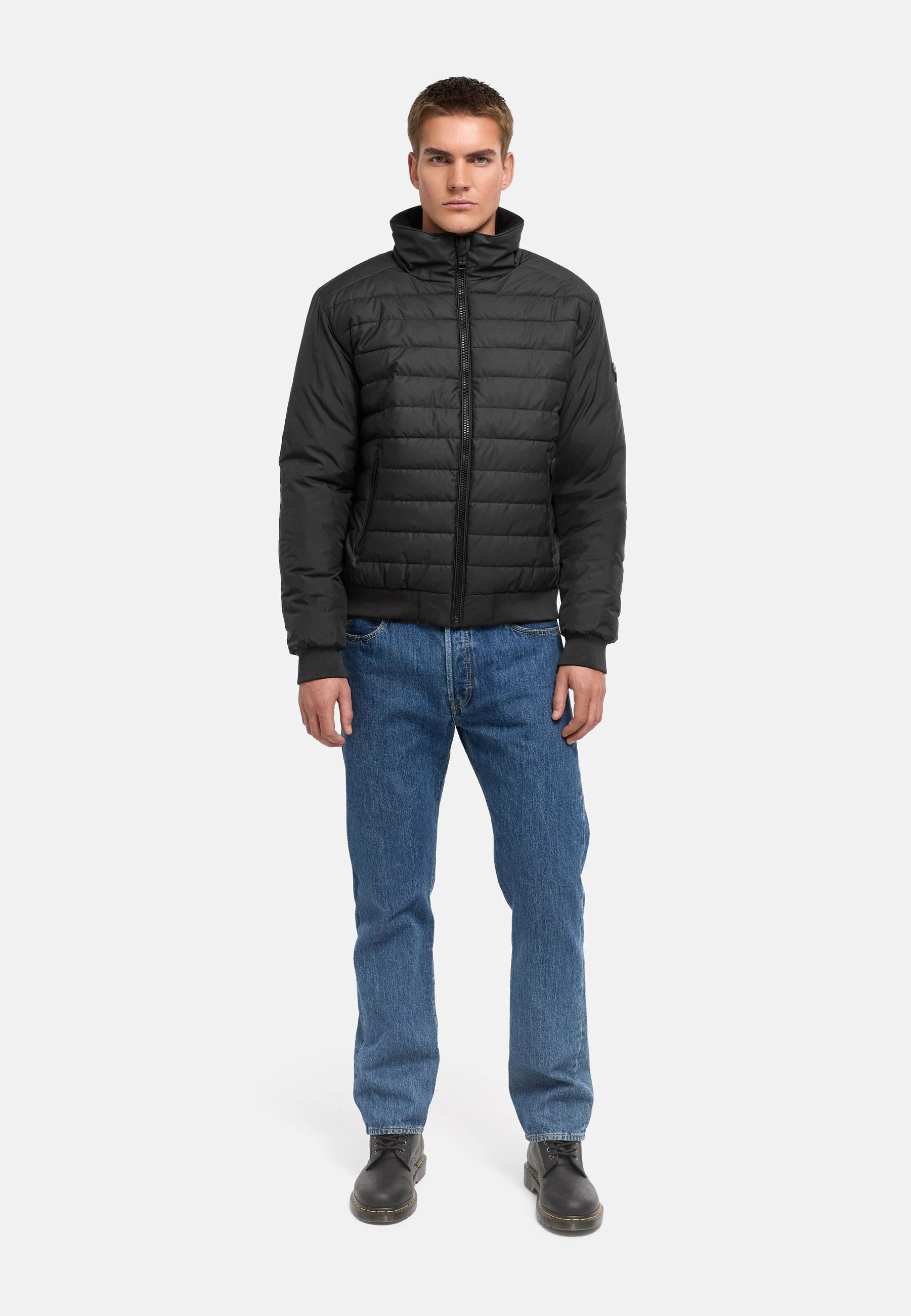Warme Steppjacke mit hochschließenden Kragen "Eliaam XX" Black