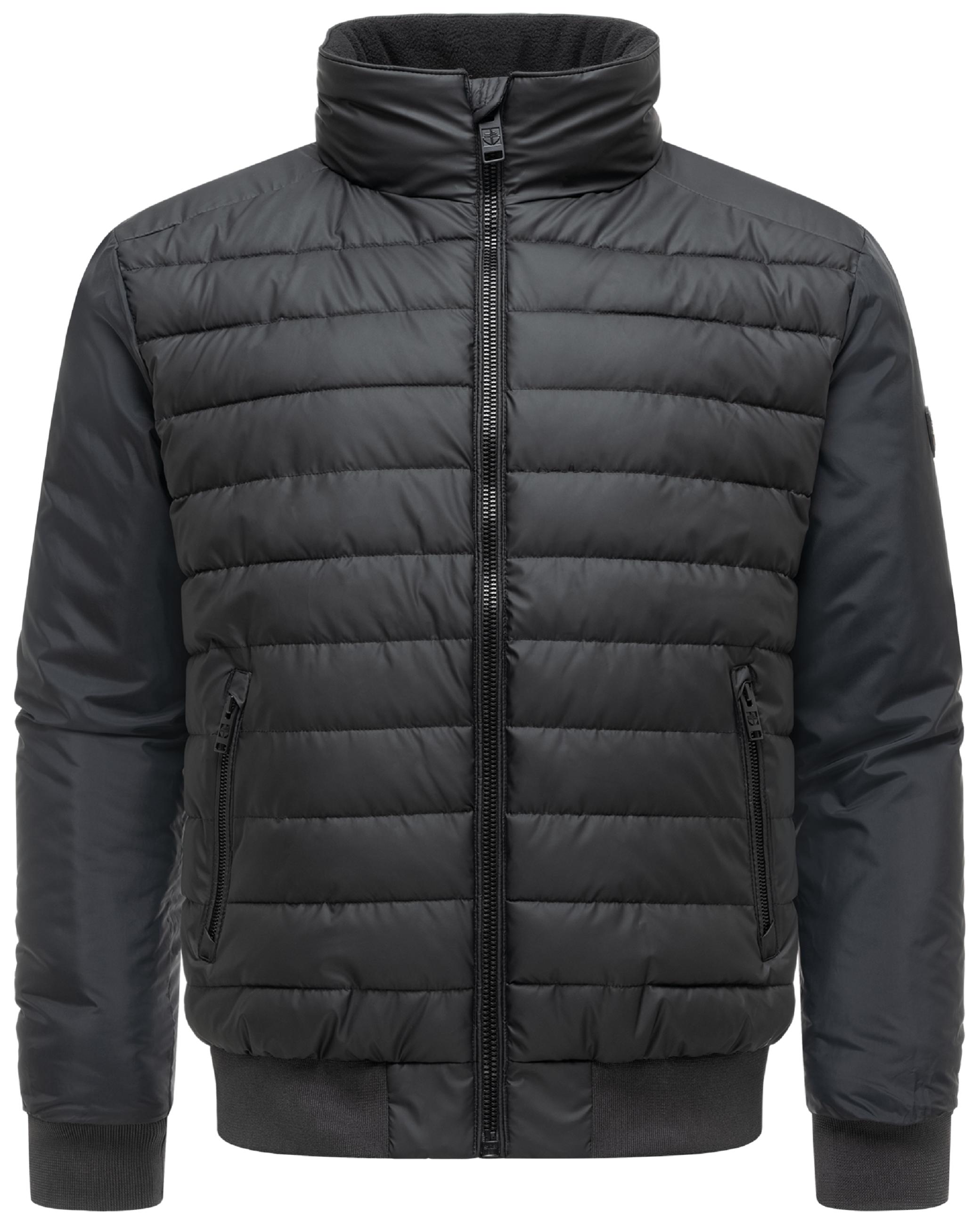 Warme Steppjacke mit hochschließenden Kragen "Eliaam XX" Black
