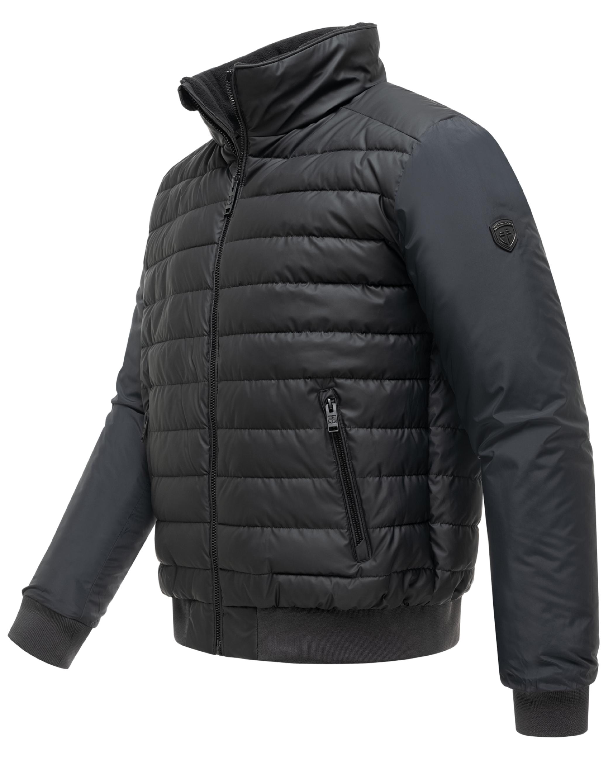 Warme Steppjacke mit hochschließenden Kragen "Eliaam XX" Black