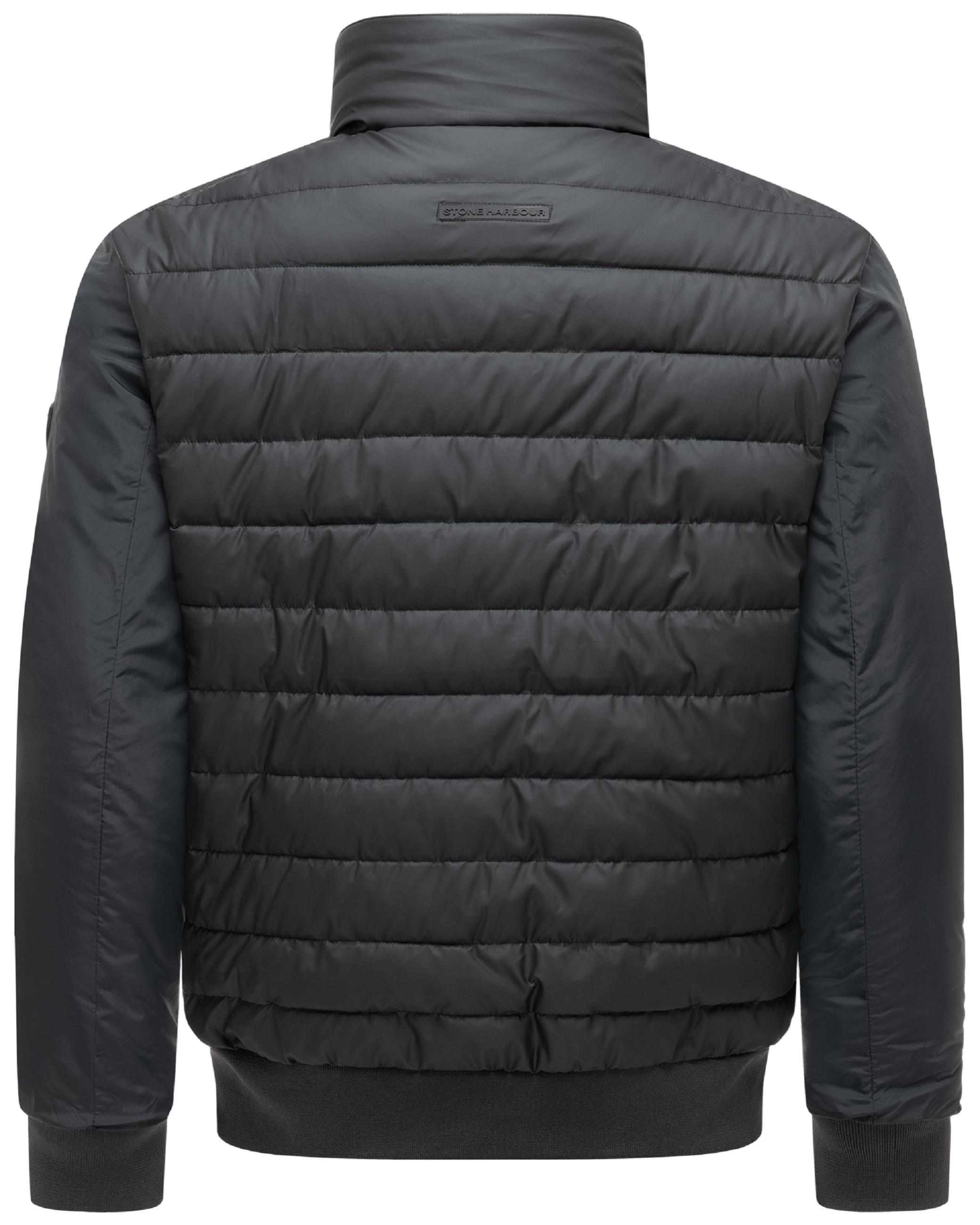Warme Steppjacke mit hochschließenden Kragen "Eliaam XX" Black