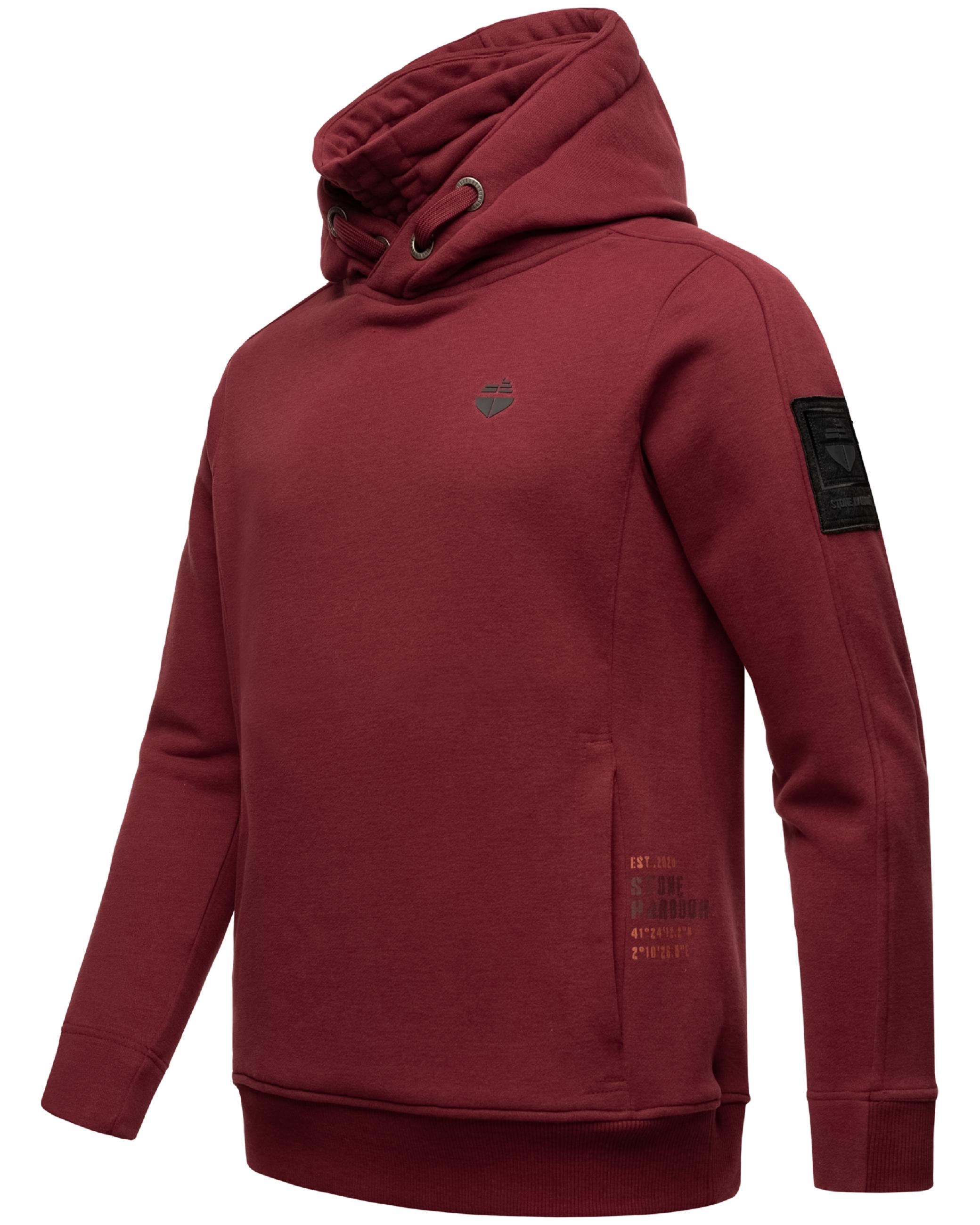 Weiches Sweatshirt mit Kapuze "Emilio Eduardo" Bordeaux