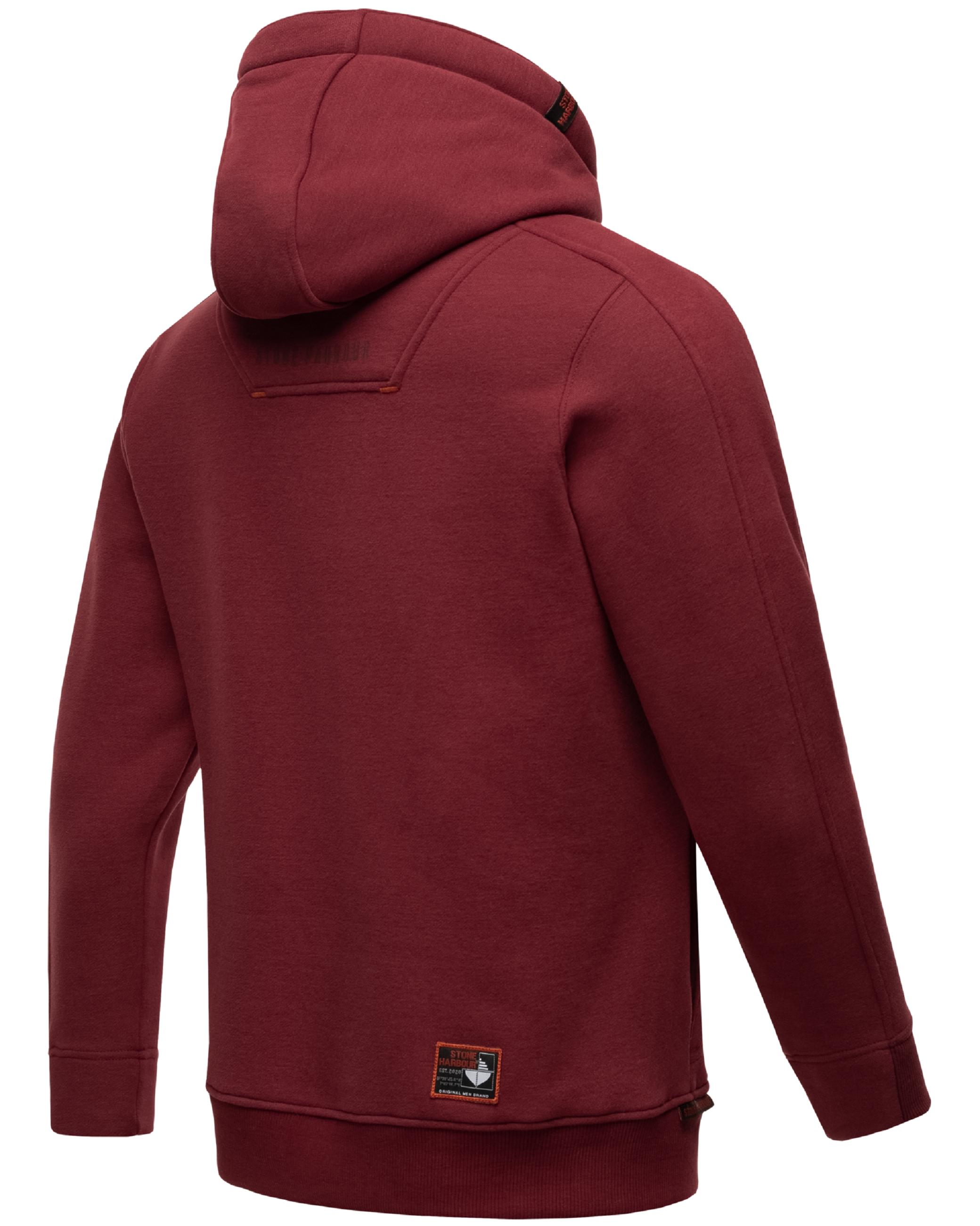 Weiches Sweatshirt mit Kapuze "Emilio Eduardo" Bordeaux