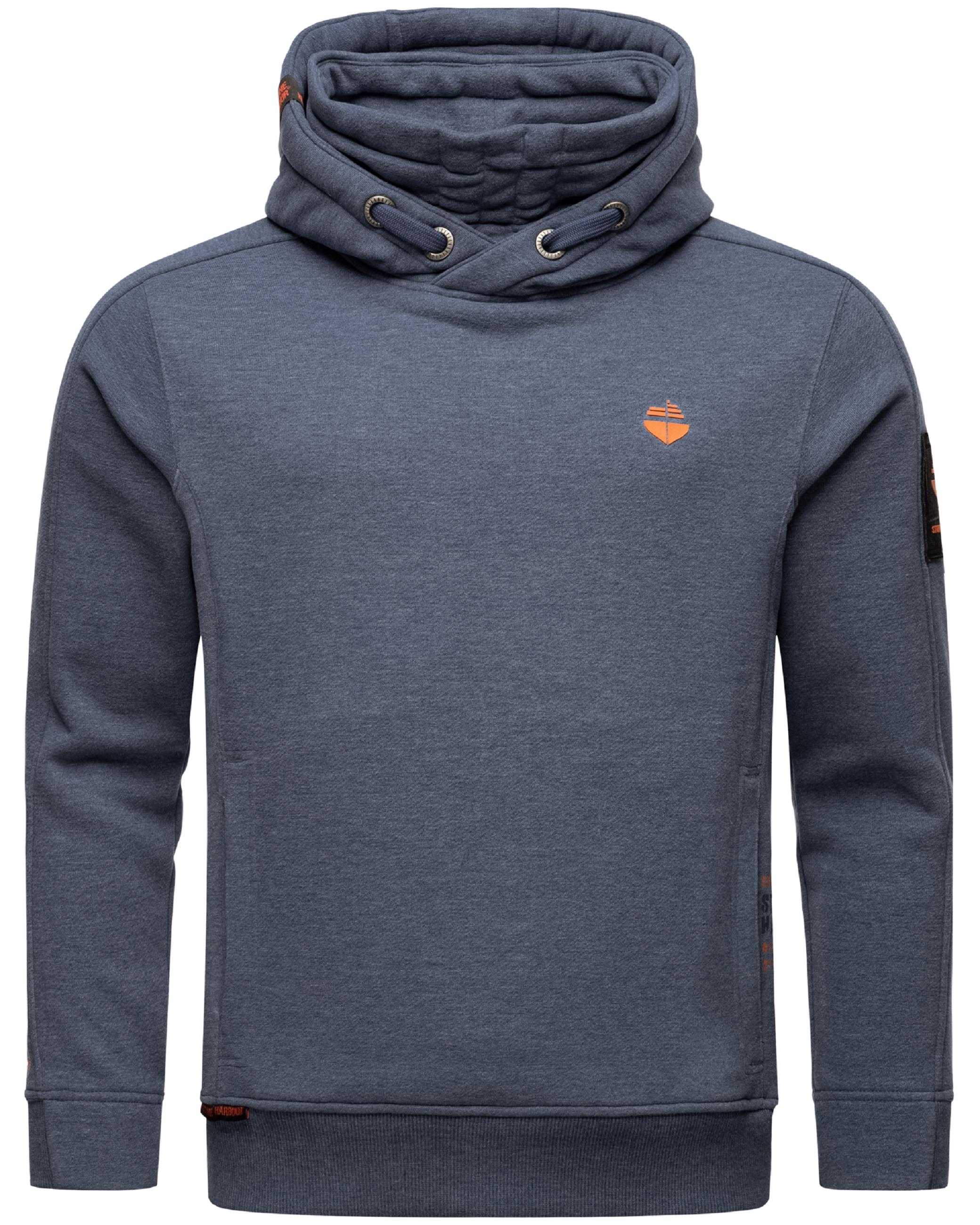 Weiches Sweatshirt mit Kapuze "Emilio Eduardo" Dusty Blue Melange