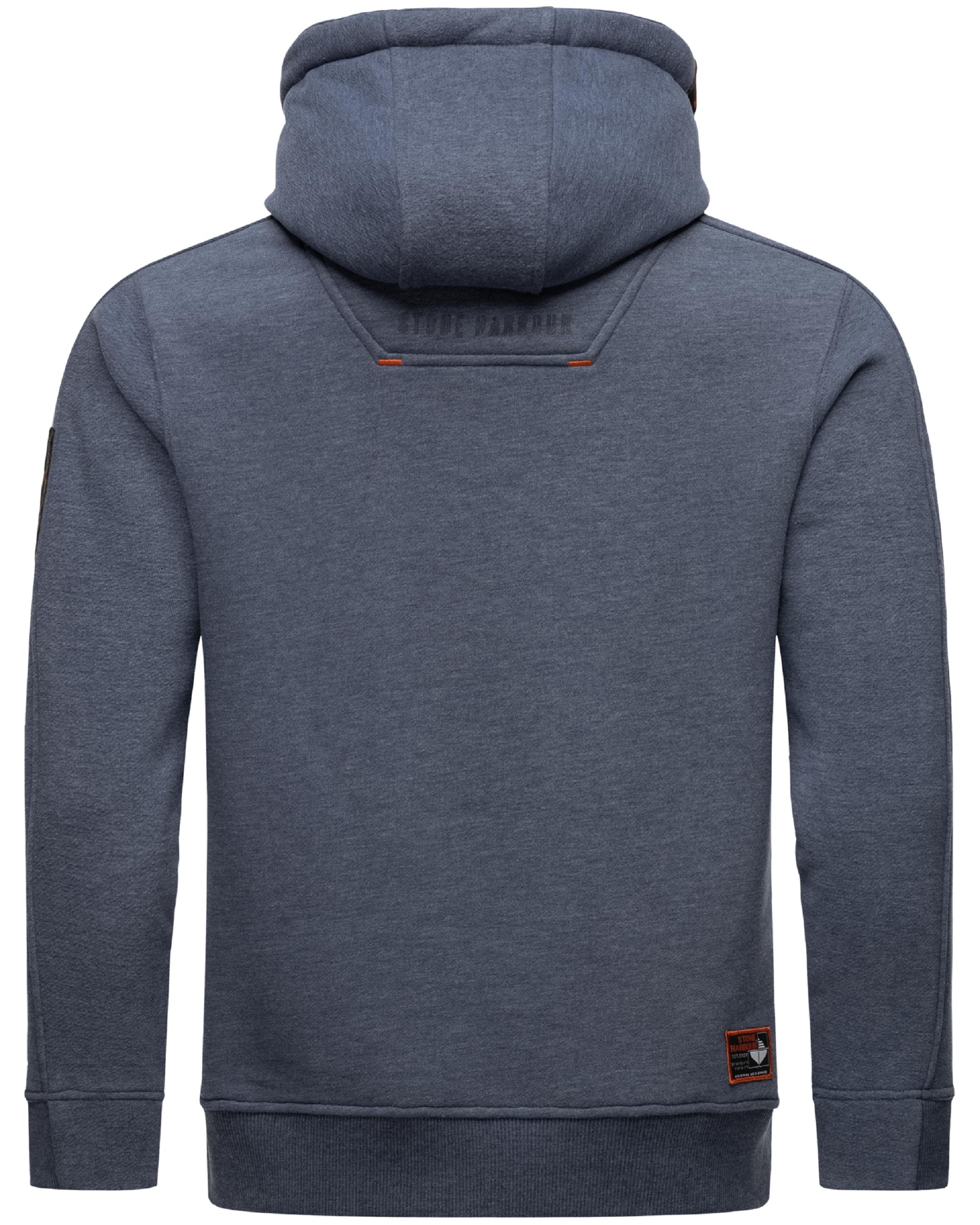 Weiches Sweatshirt mit Kapuze "Emilio Eduardo" Dusty Blue Melange