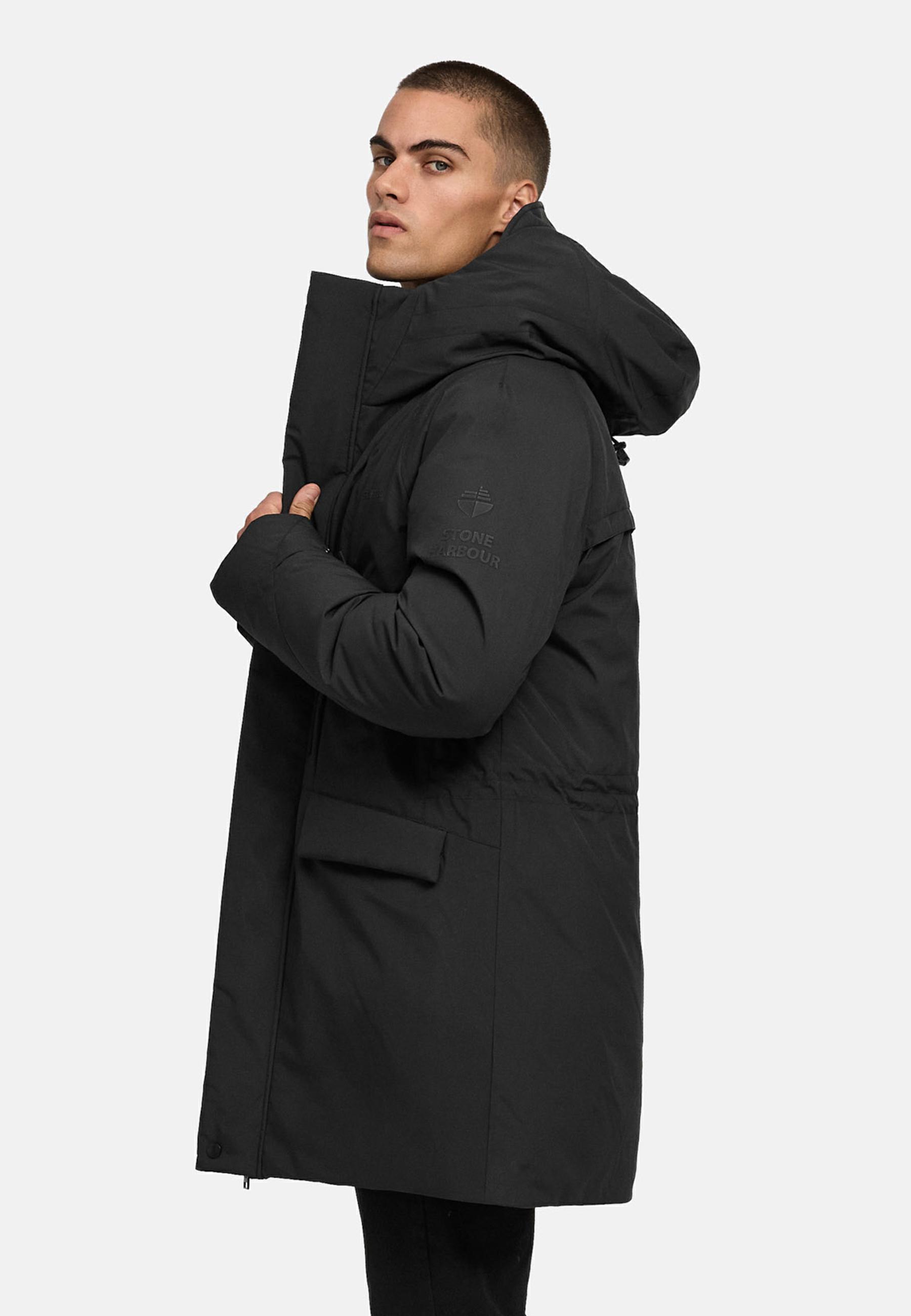 Wintermantel mit hohem Kragen "Emriis XX" Black