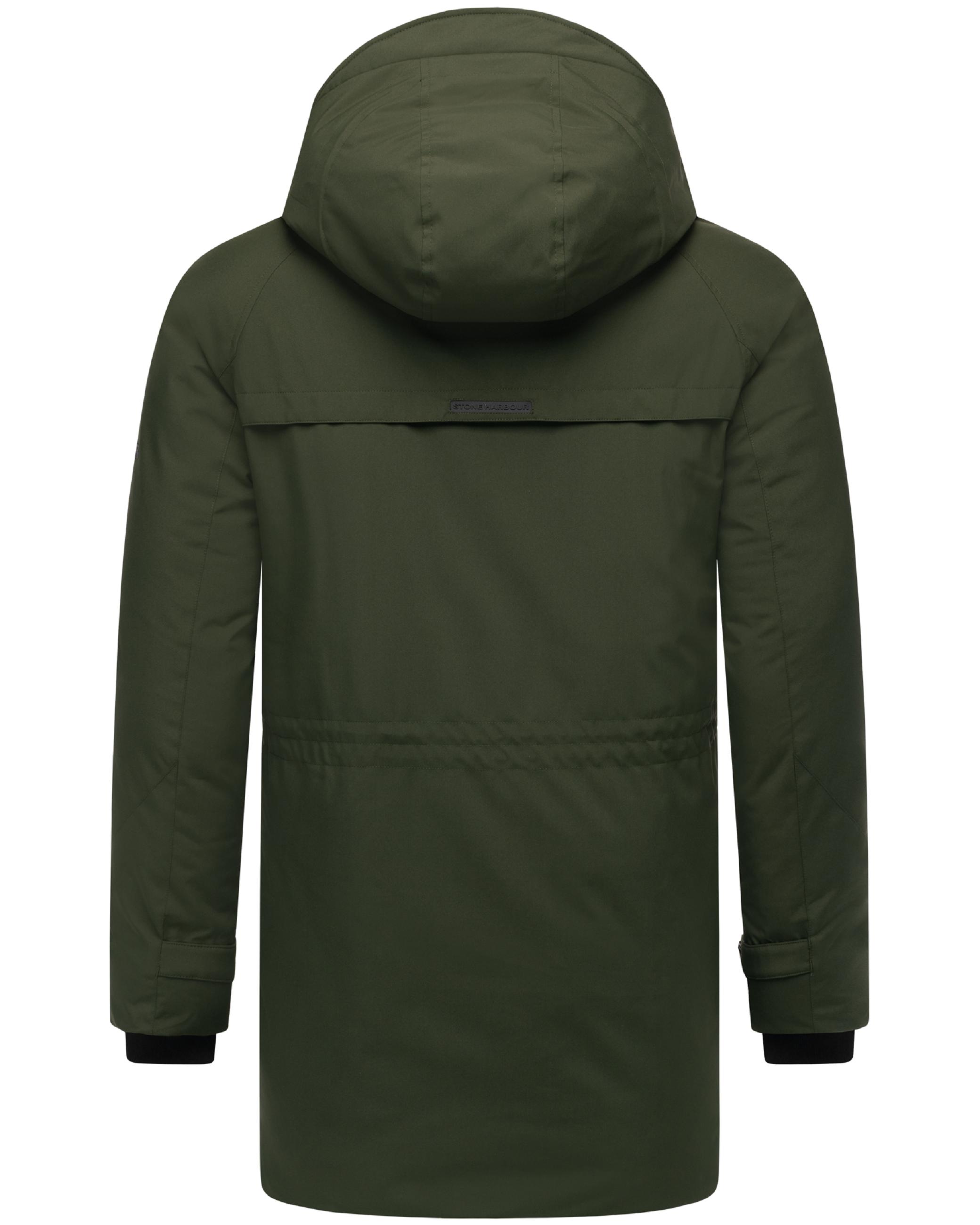 Wintermantel mit hohem Kragen "Emriis XX" Dark Olive