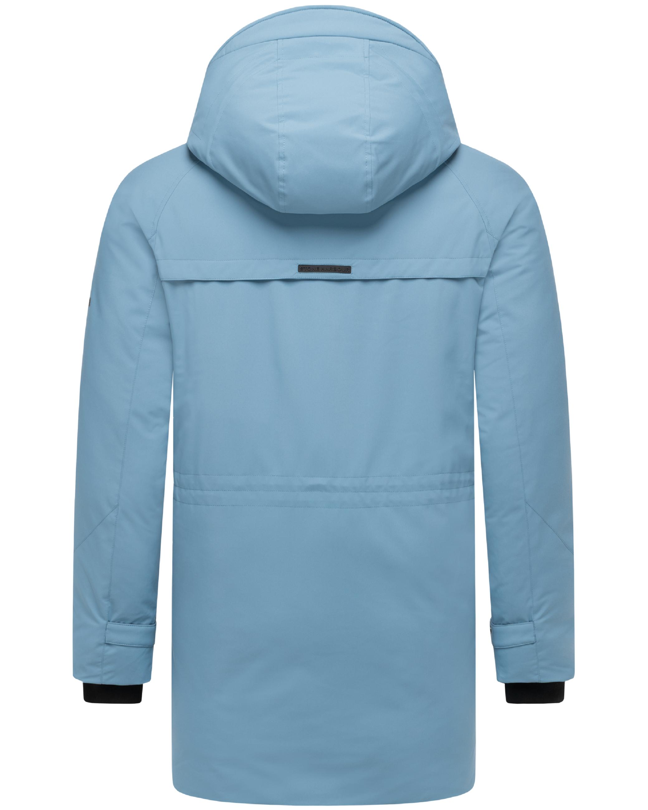 Wintermantel mit hohem Kragen "Emriis XX" Frosty Blue