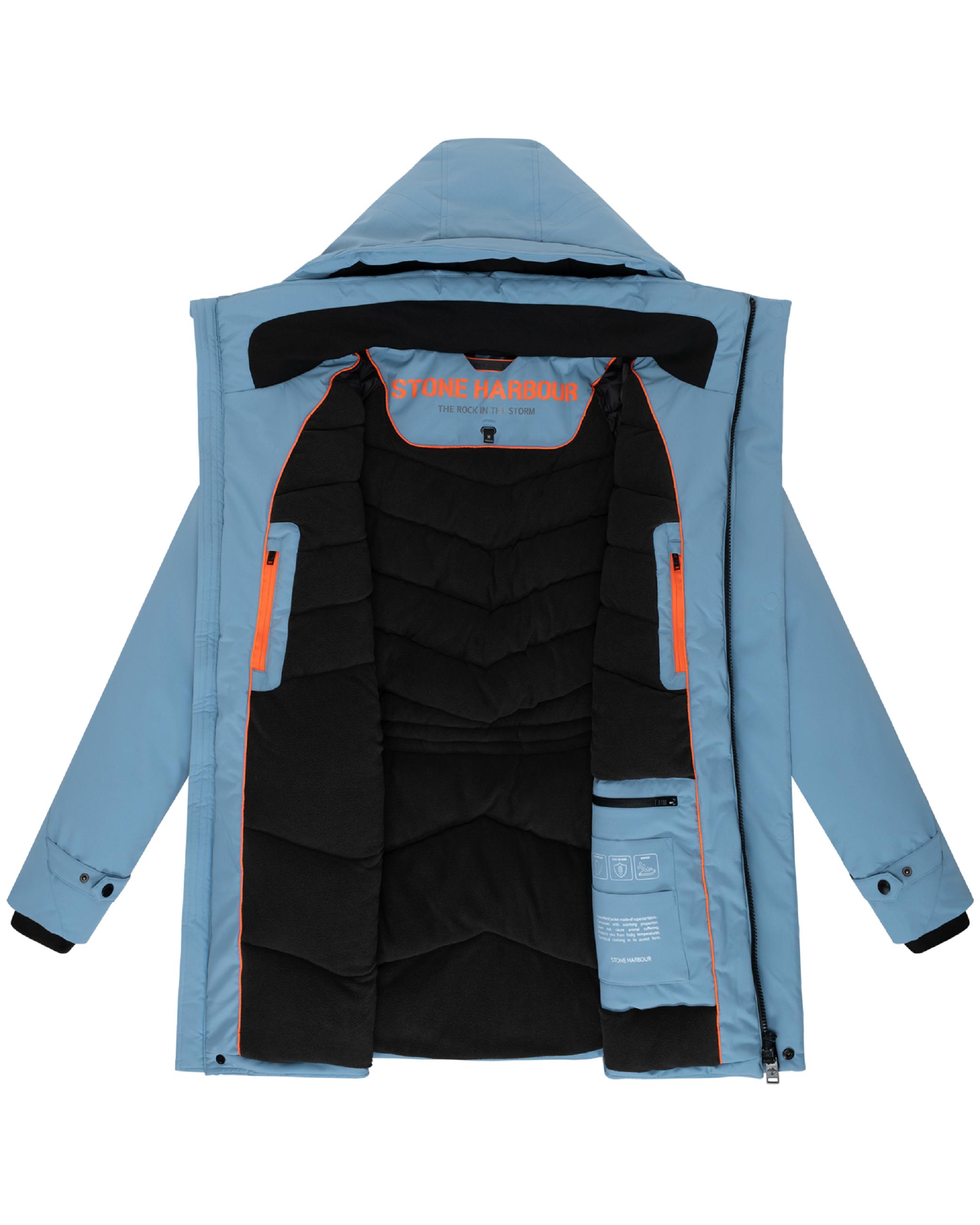 Wintermantel mit hohem Kragen "Emriis XX" Frosty Blue