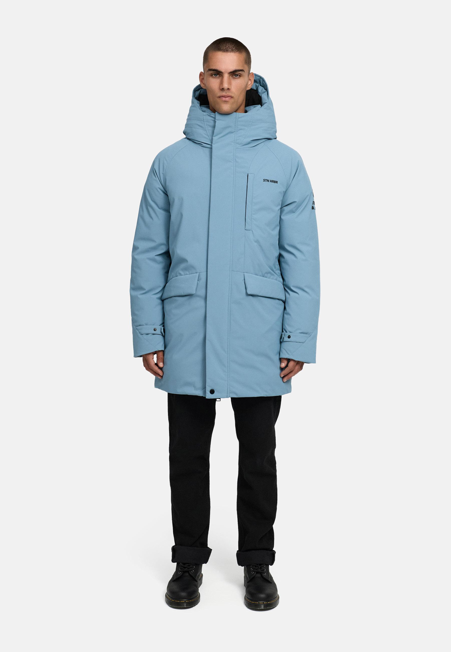 Wintermantel mit hohem Kragen "Emriis XX" Frosty Blue