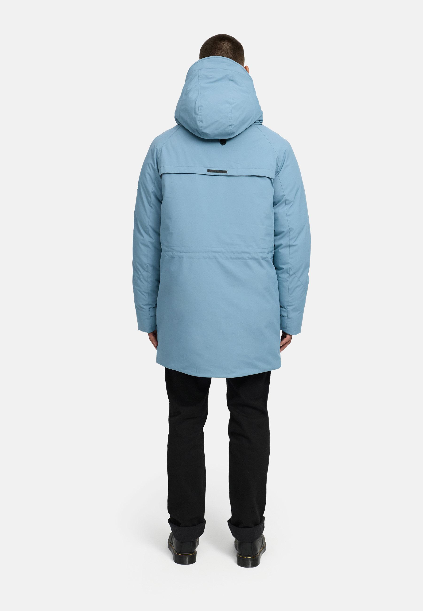 Wintermantel mit hohem Kragen "Emriis XX" Frosty Blue