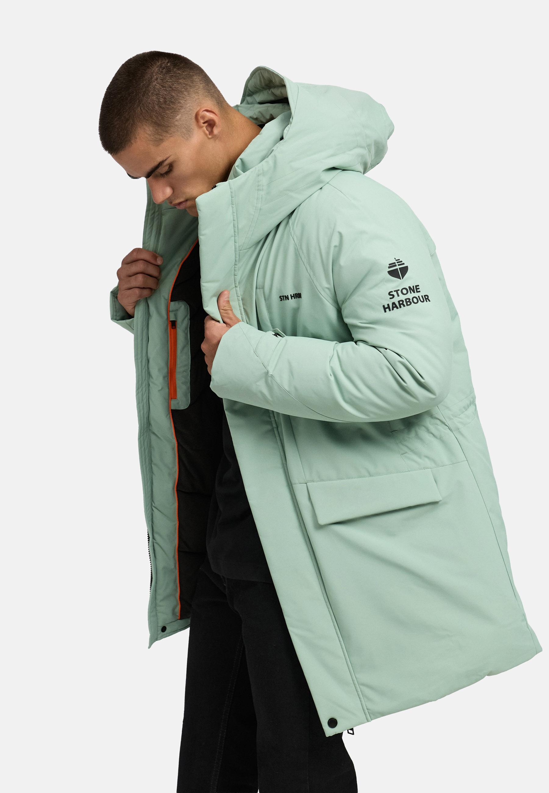 Wintermantel mit hohem Kragen "Emriis XX" Ice Green