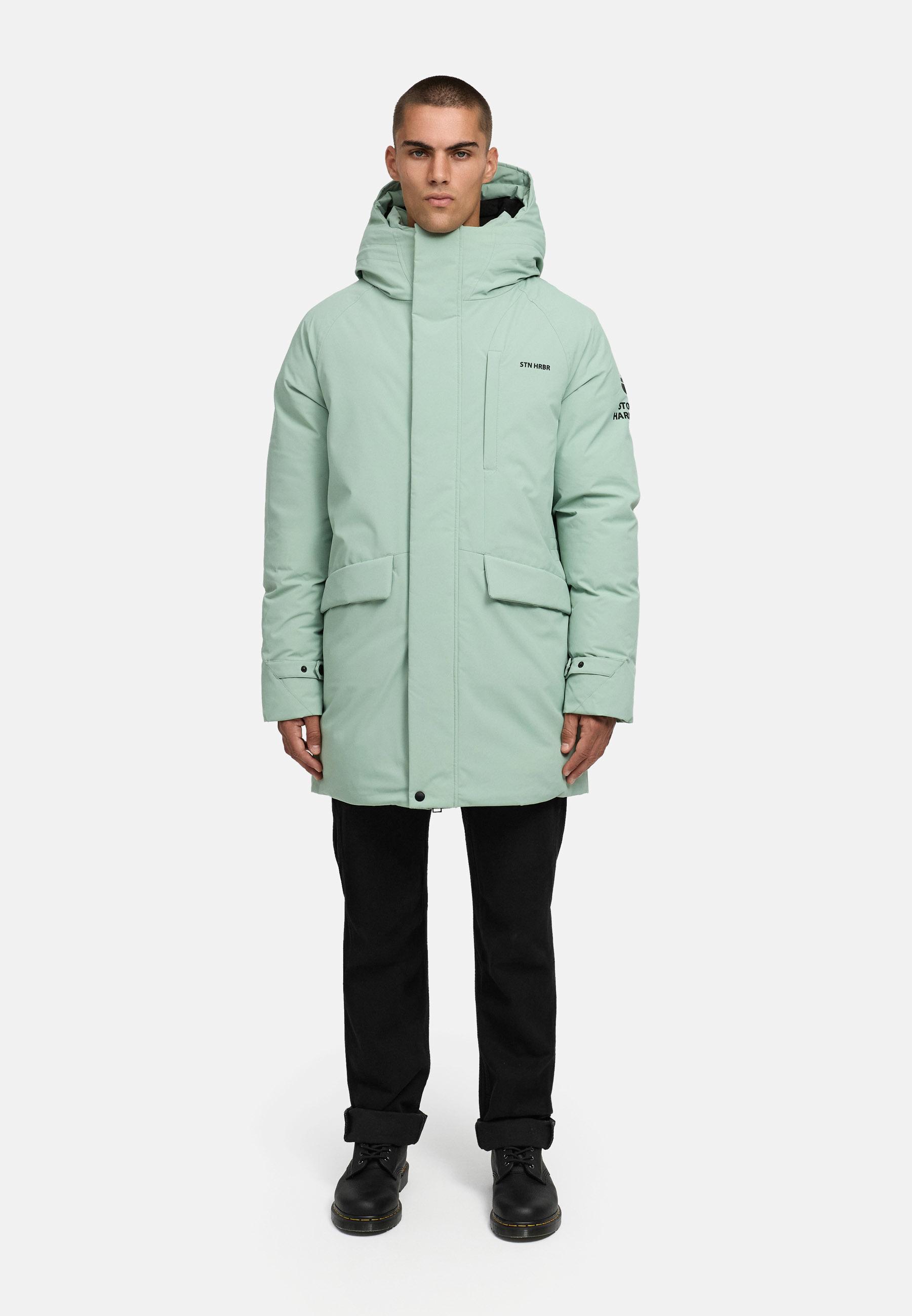 Wintermantel mit hohem Kragen "Emriis XX" Ice Green