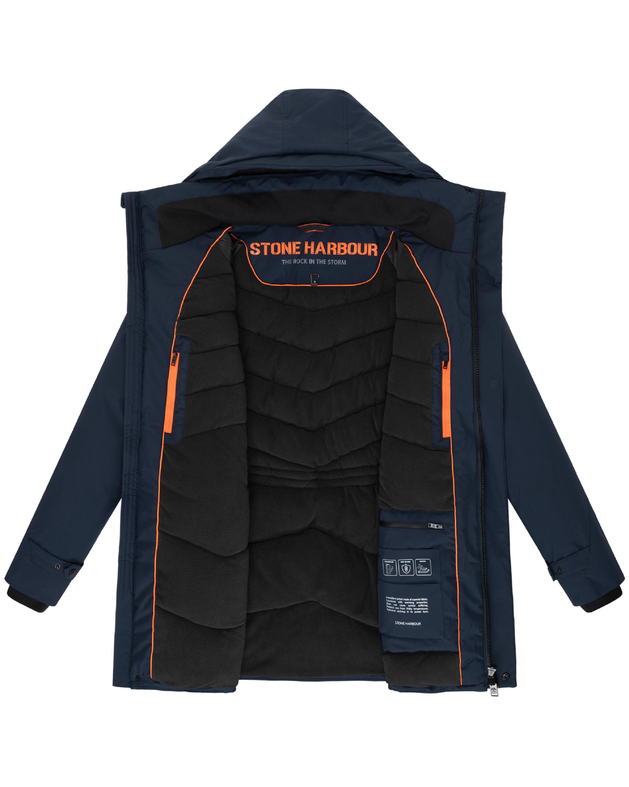 Wintermantel mit hohem Kragen "Emriis XX" Navy