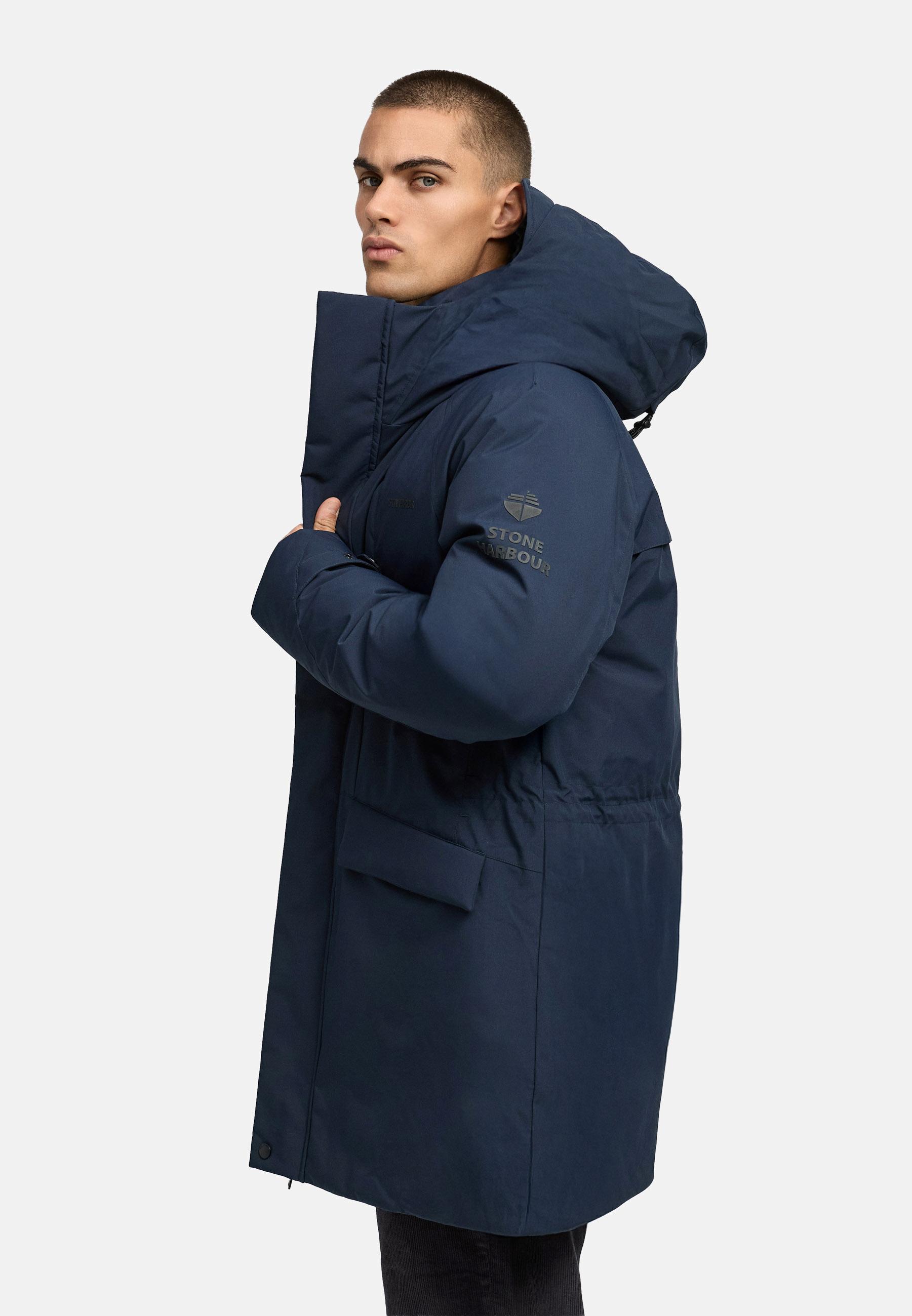 Wintermantel mit hohem Kragen "Emriis XX" Navy