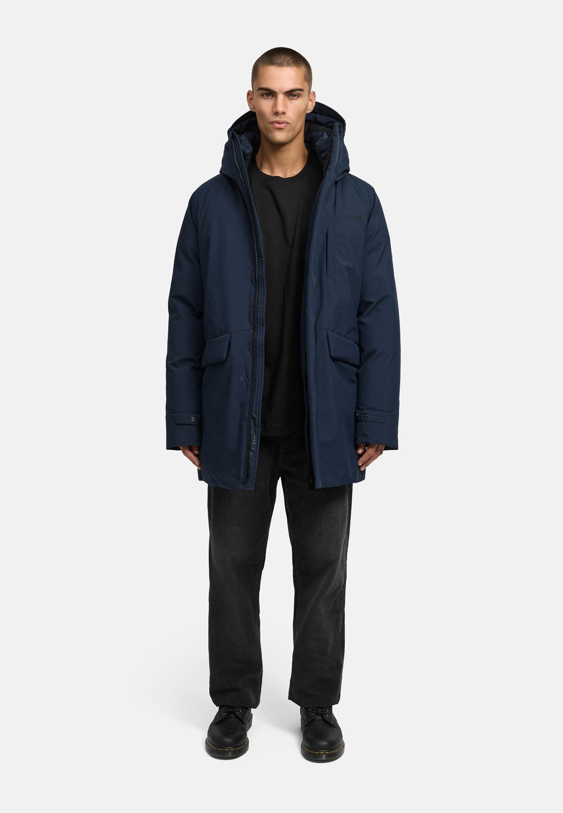 Wintermantel mit hohem Kragen "Emriis XX" Navy