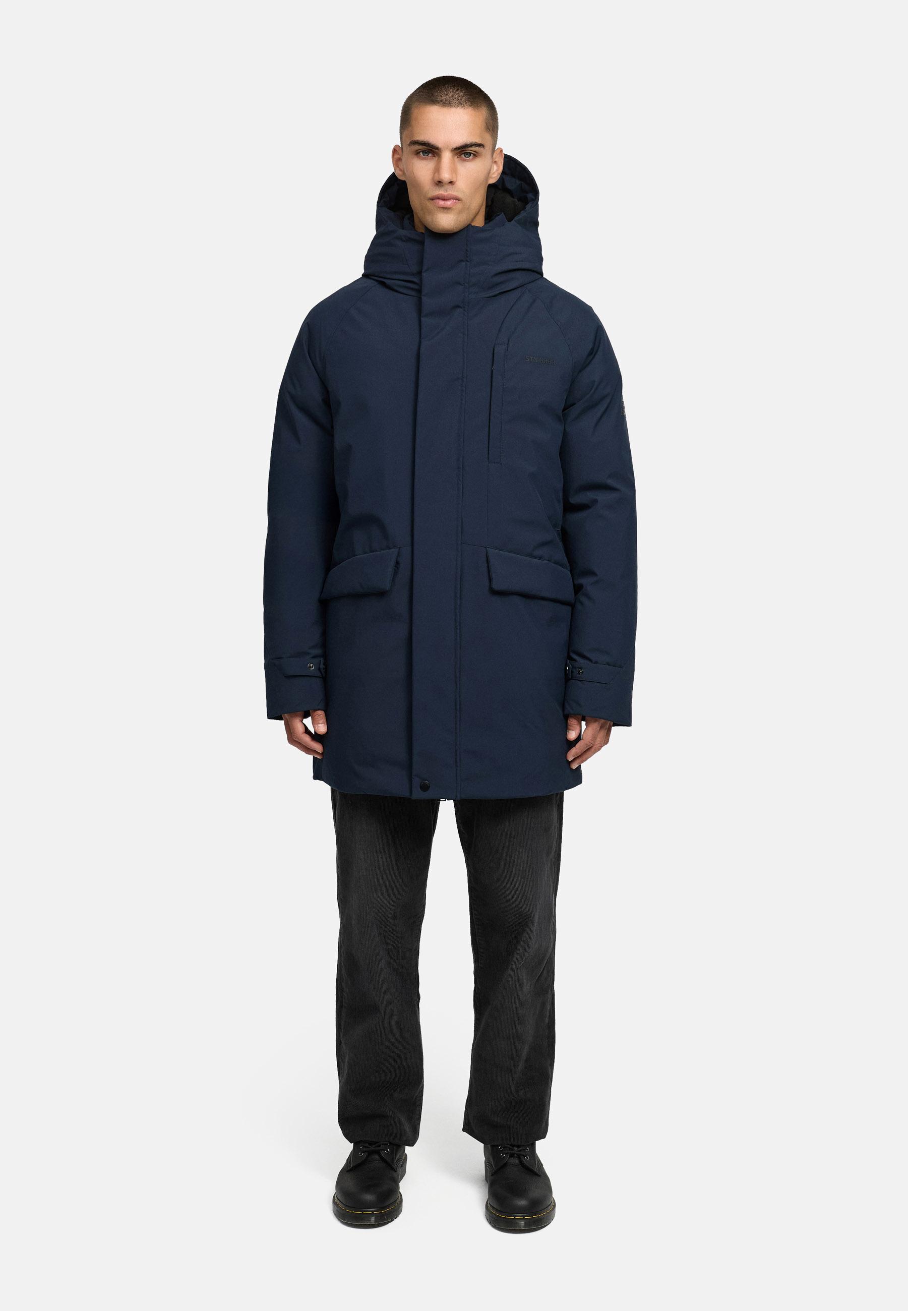 Wintermantel mit hohem Kragen "Emriis XX" Navy