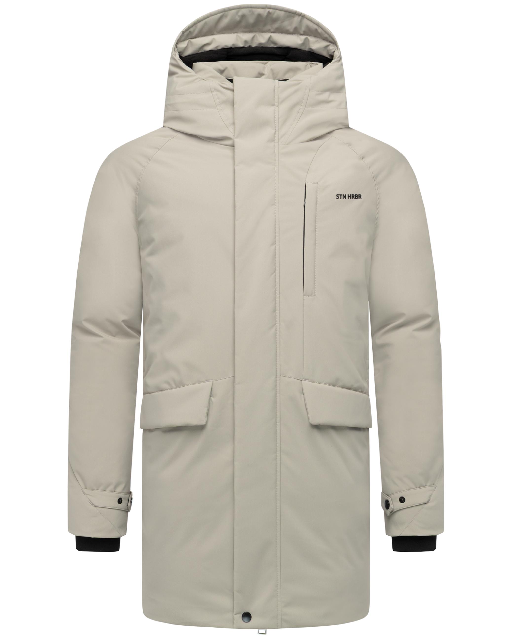 Wintermantel mit hohem Kragen "Emriis XX" Silver Grey