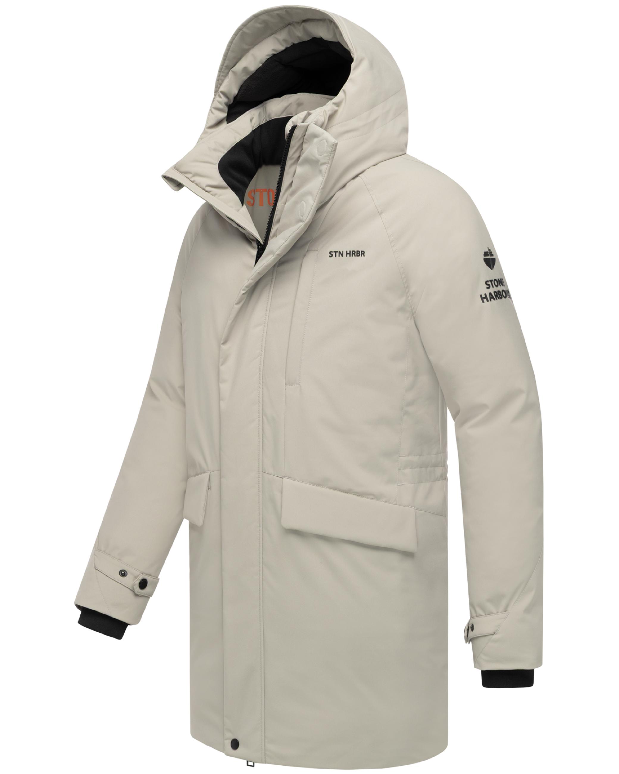 Wintermantel mit hohem Kragen "Emriis XX" Silver Grey