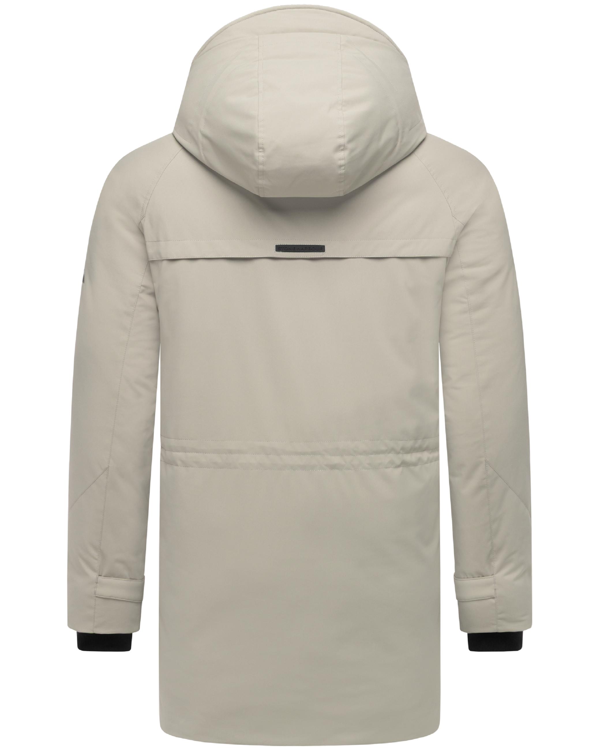 Wintermantel mit hohem Kragen "Emriis XX" Silver Grey