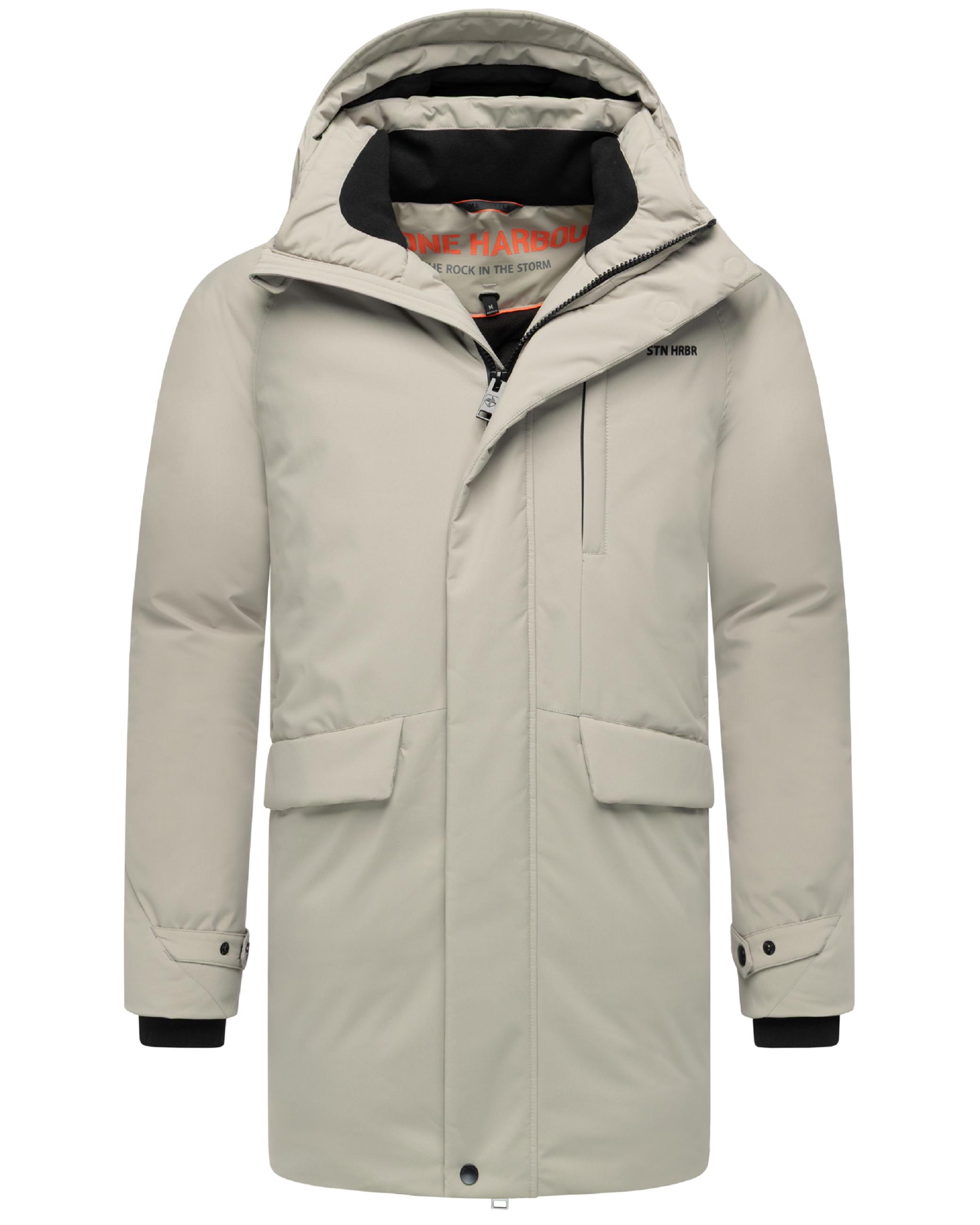 Wintermantel mit hohem Kragen "Emriis XX" Silver Grey