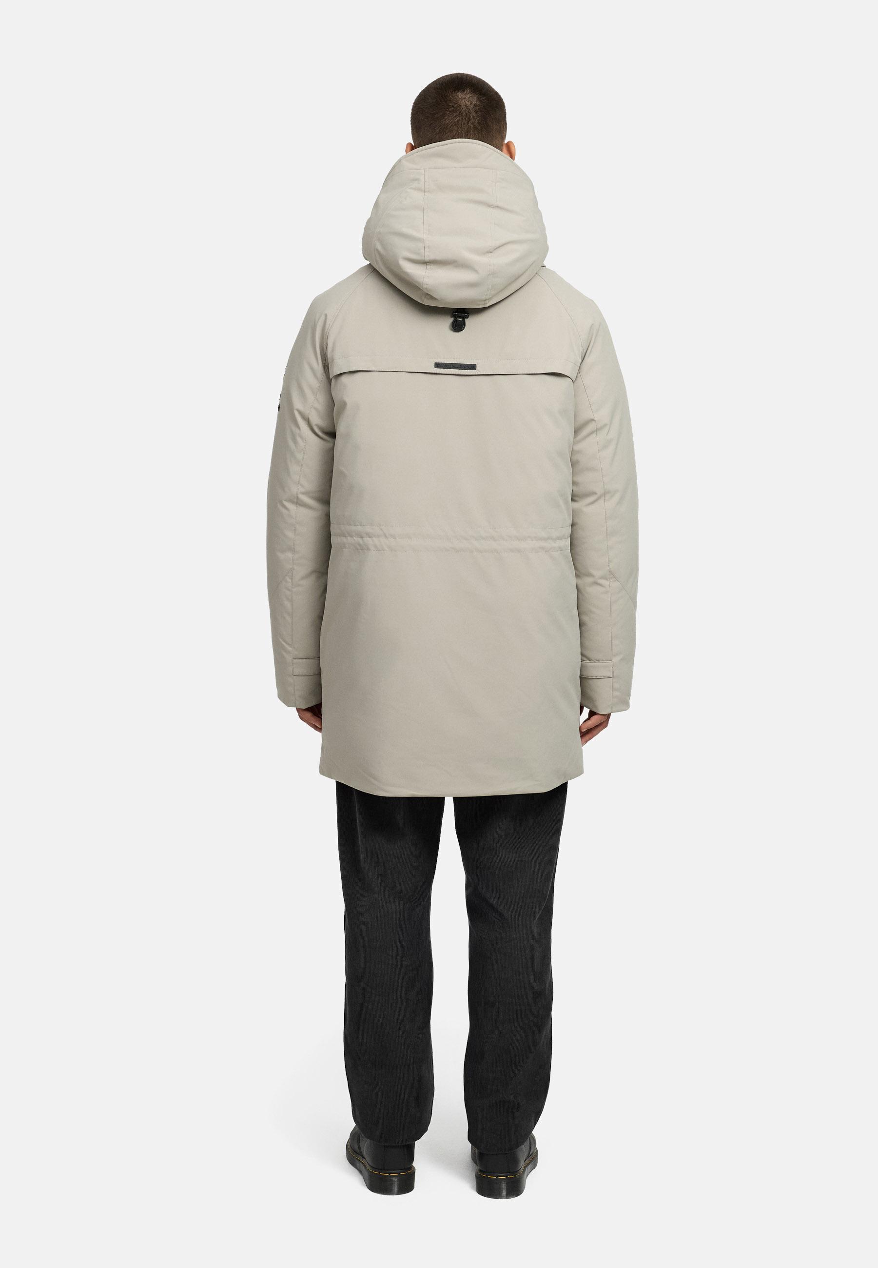 Wintermantel mit hohem Kragen "Emriis XX" Silver Grey