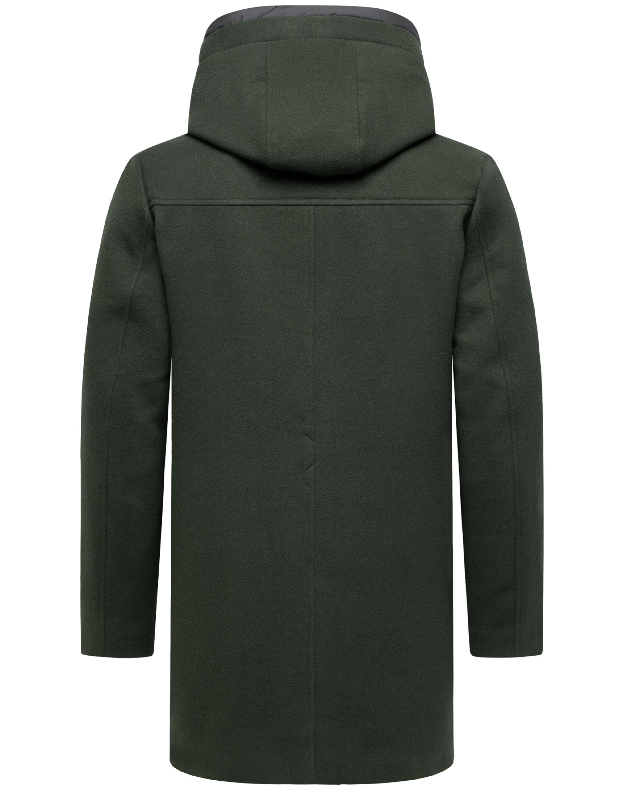 Wintermantel in Wollmantel-Optik mit Brusttaschen "Fenroos XX" Dark Olive