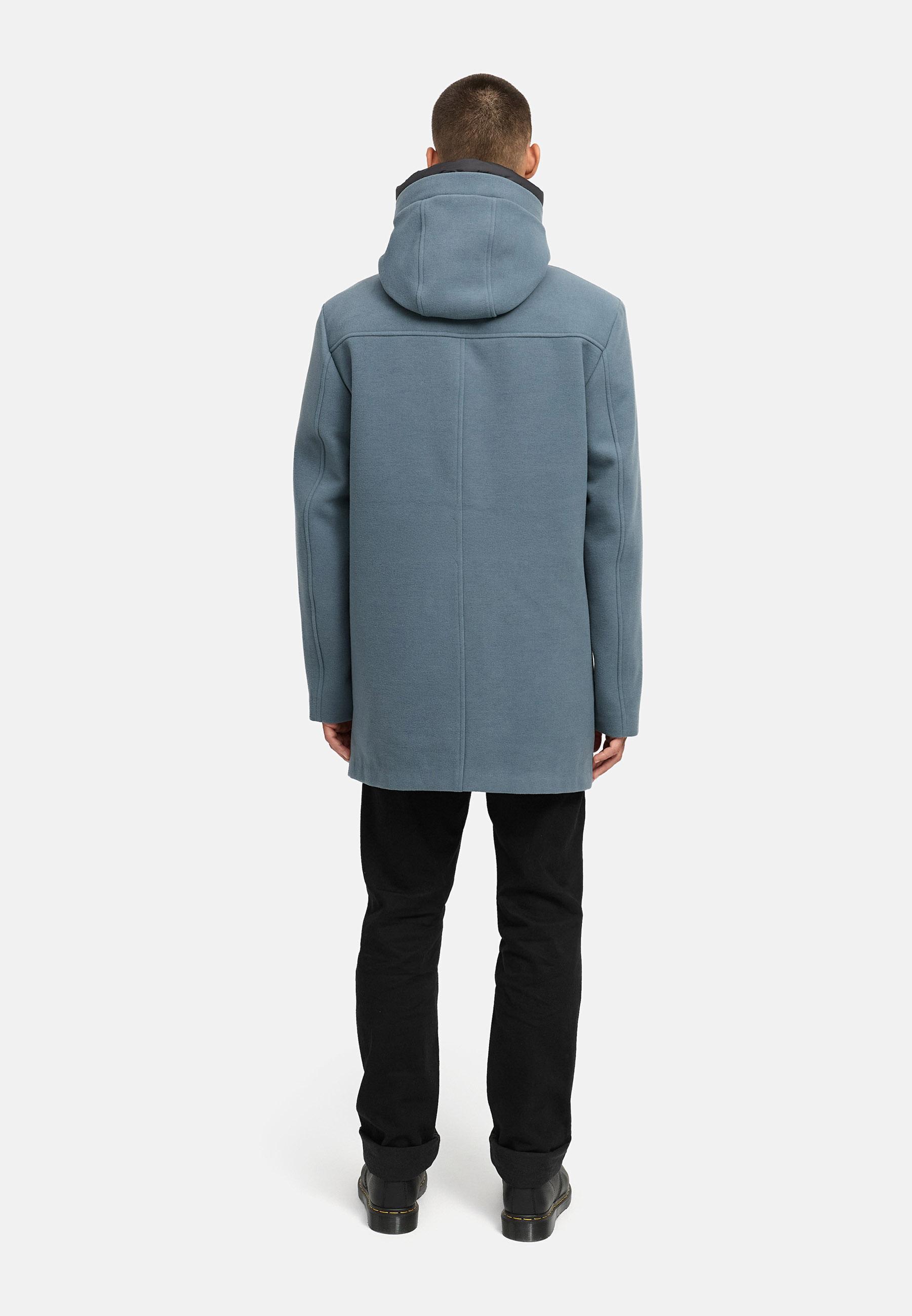 Wintermantel in Wollmantel-Optik mit Brusttaschen "Fenroos XX" Stormy Blue