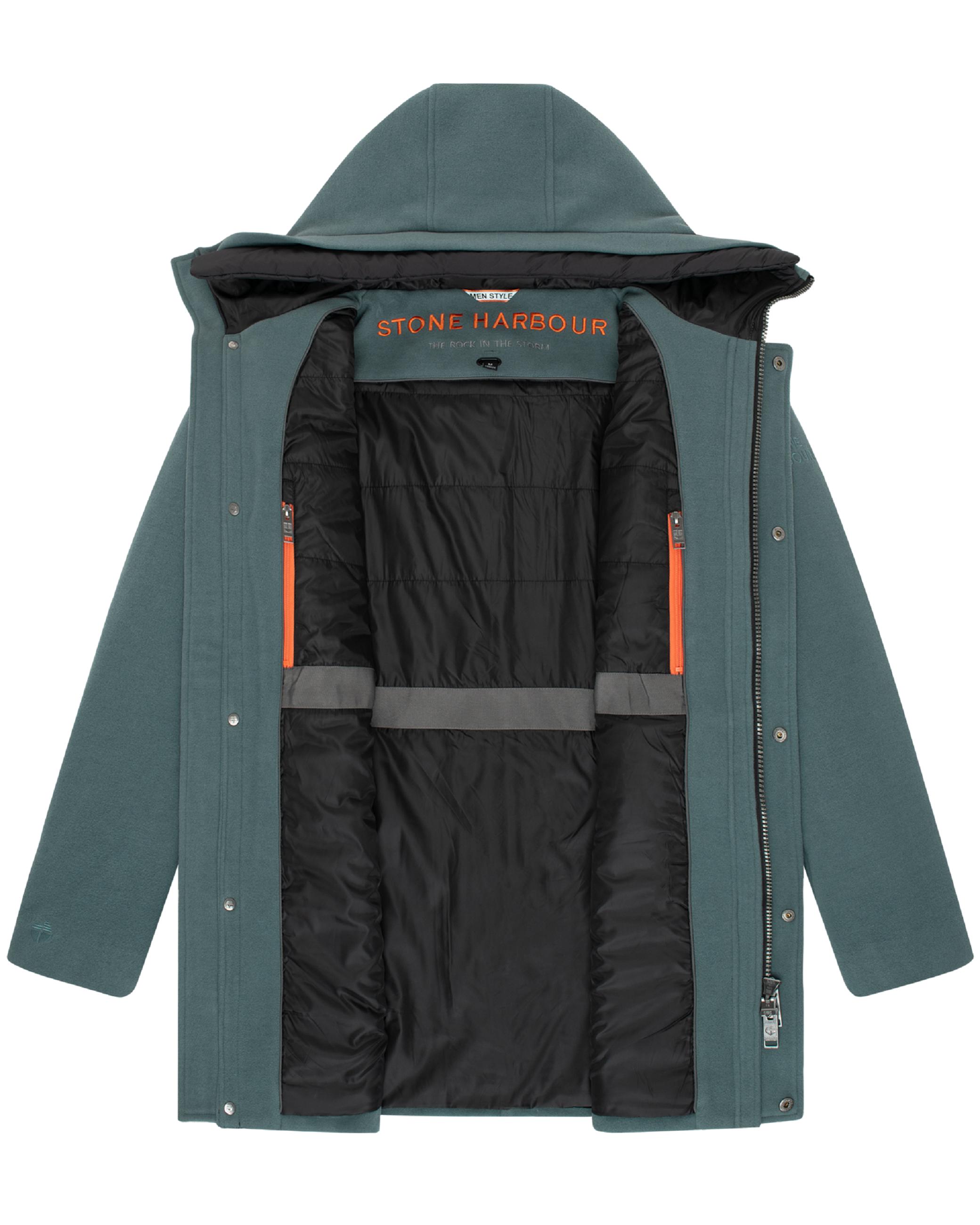 Wintermantel in Wollmantel-Optik mit Brusttaschen "Fenroos XX" Stormy Blue