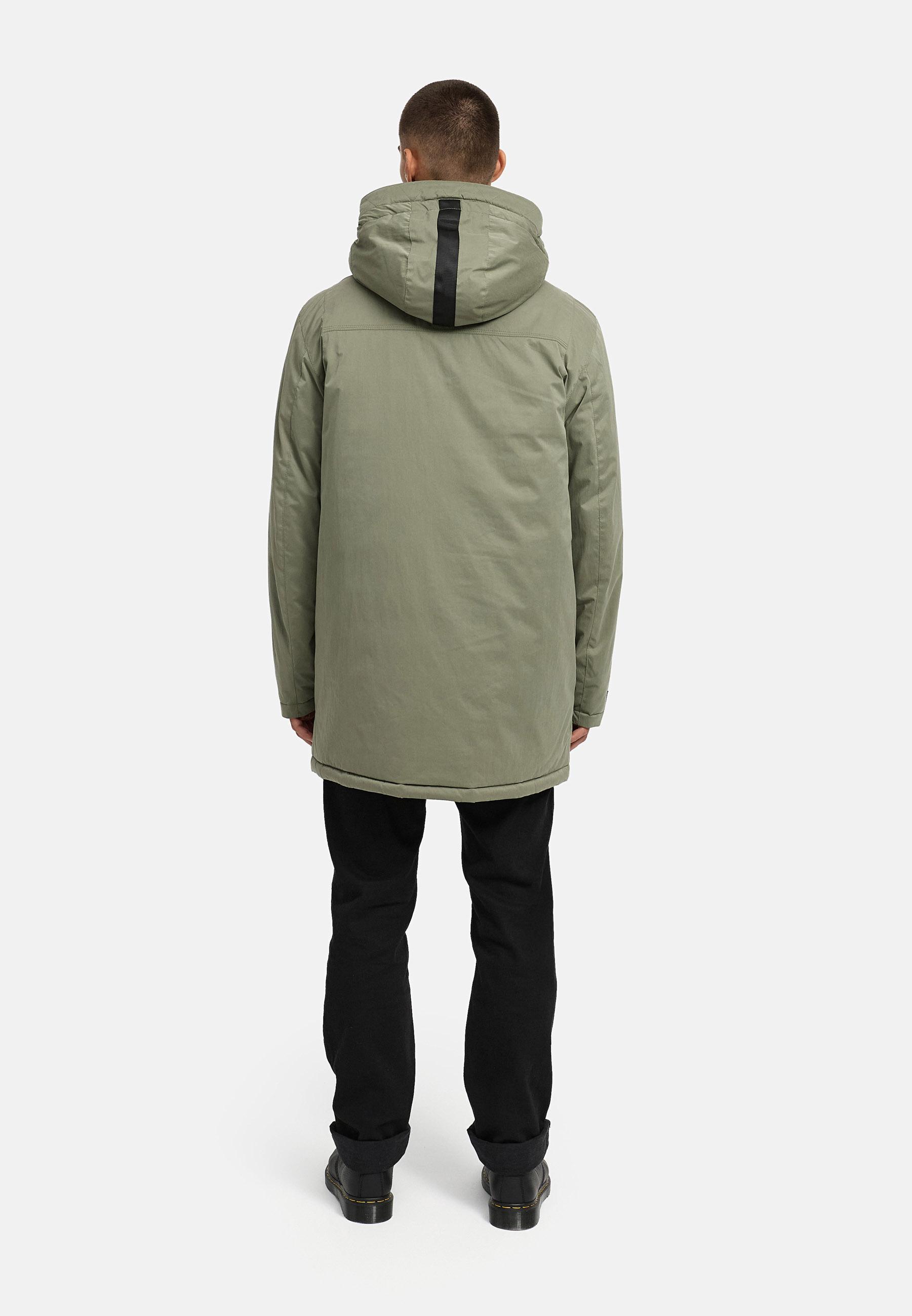 Winterparka mit Kapuze "Fintaan XX" Dusty Olive