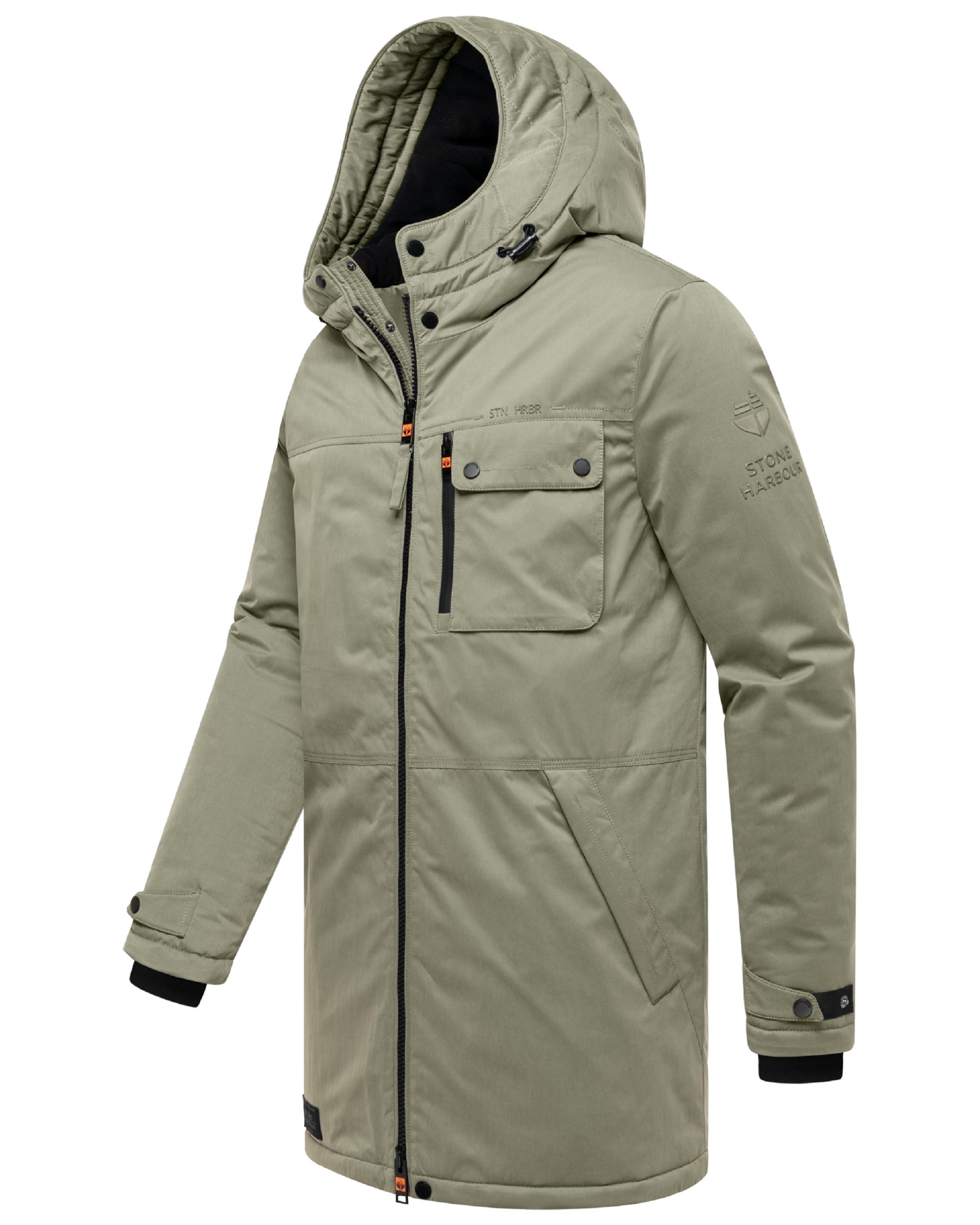 Winterparka mit Kapuze "Fintaan XX" Dusty Olive